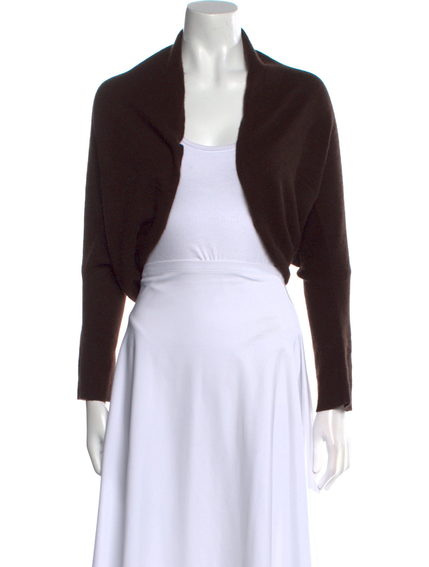 Neiman Marcus Cashmere Open Front Sweater