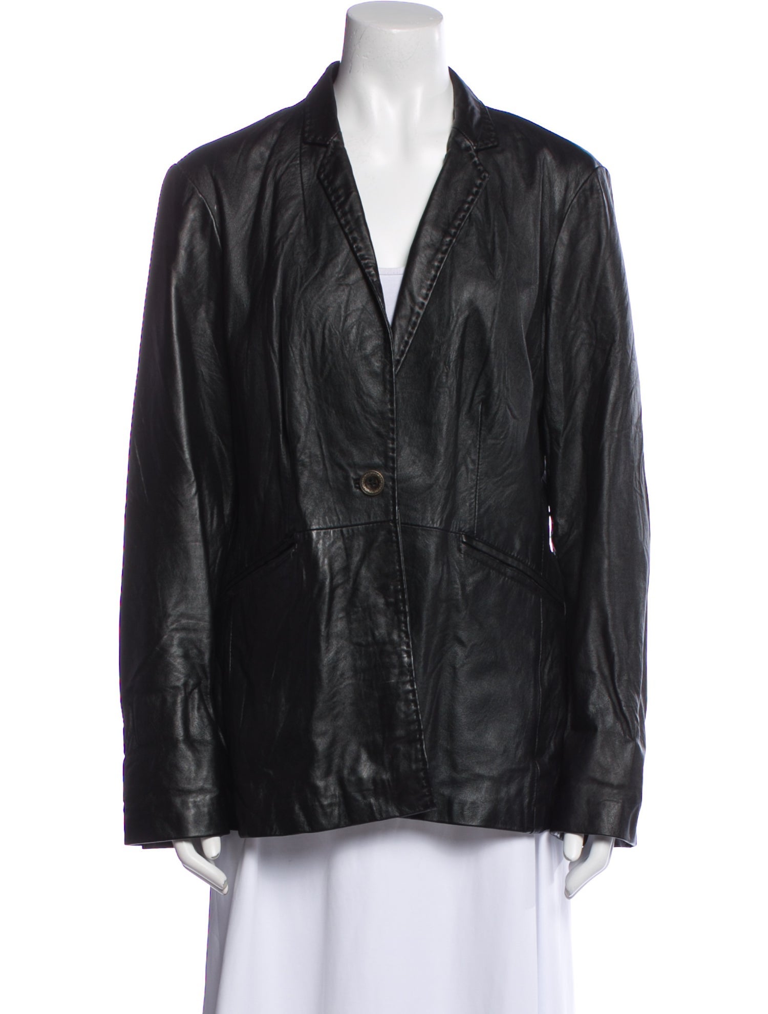 Neiman Marcus Leather Evening Jacket