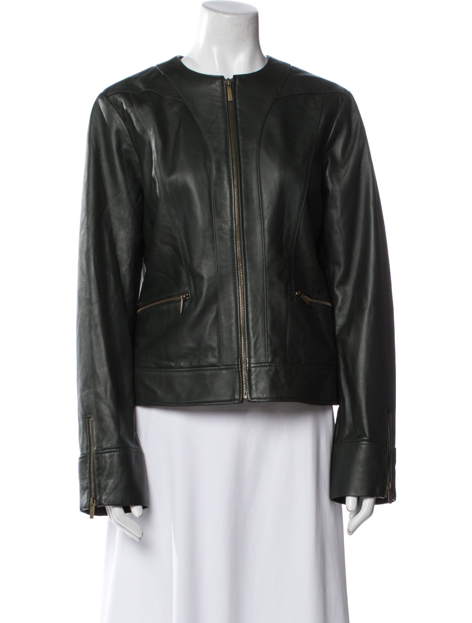 Neiman Marcus Leather Biker Jacket