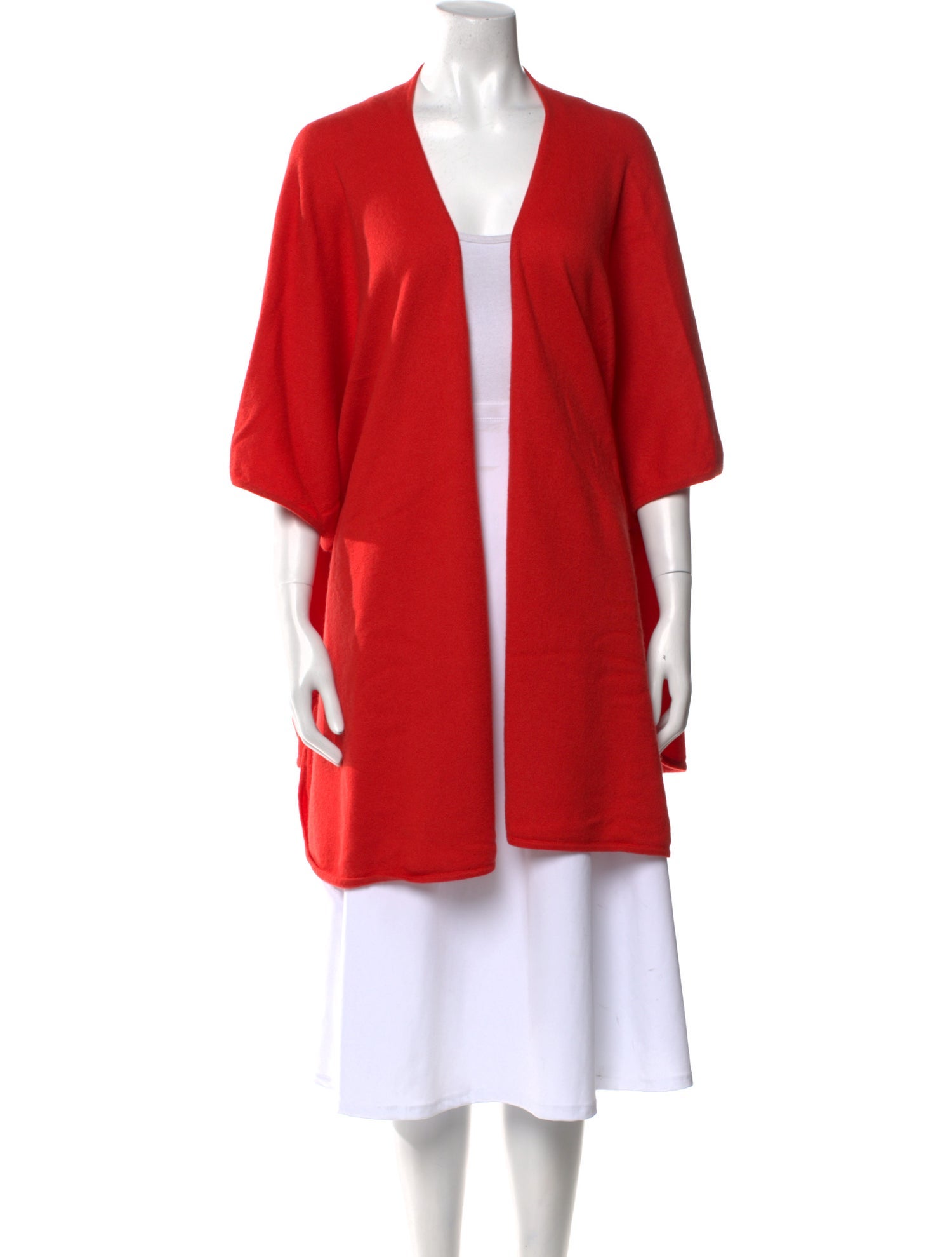 Neiman Marcus Cashmere Open Front Sweater