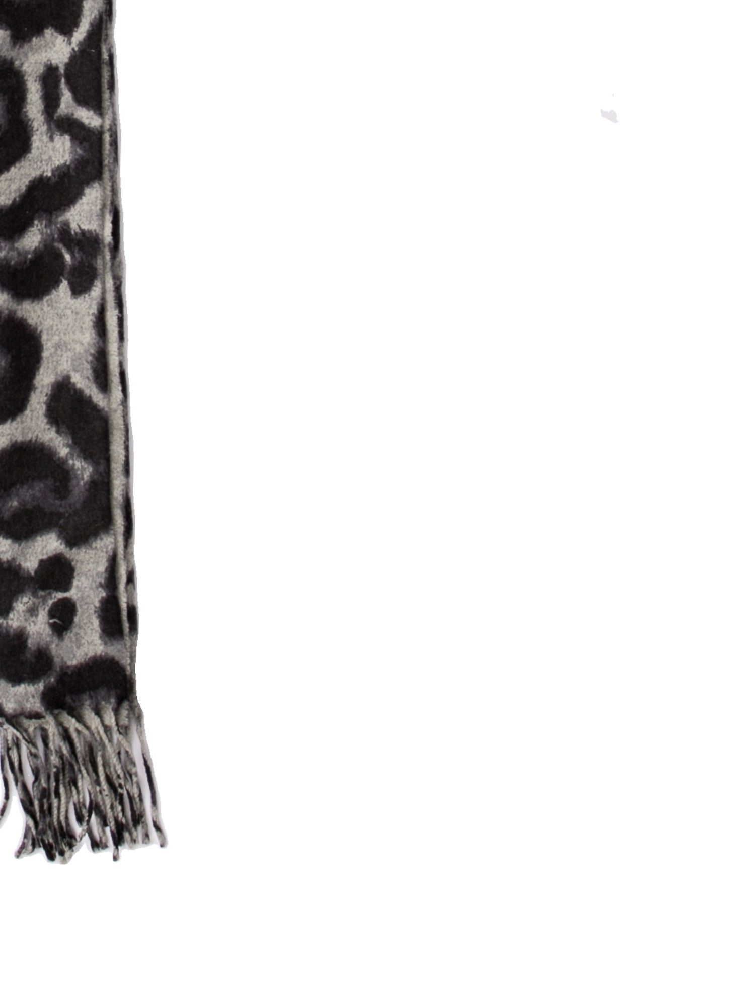 Neiman Marcus Cashmere Animal Print Scarf