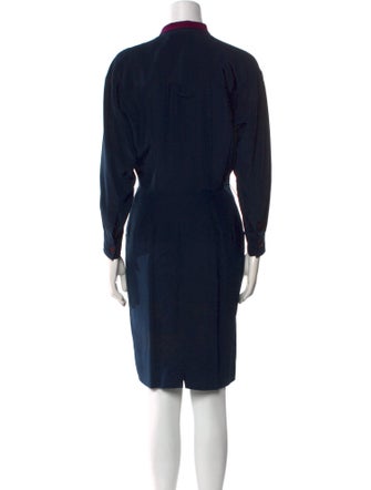 Neiman Marcus Colorblock Pattern Knee-Length Dress