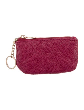 Neiman Marcus Leather Quilted Key Chain
