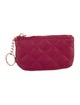 Neiman Marcus Leather Quilted Key Chain