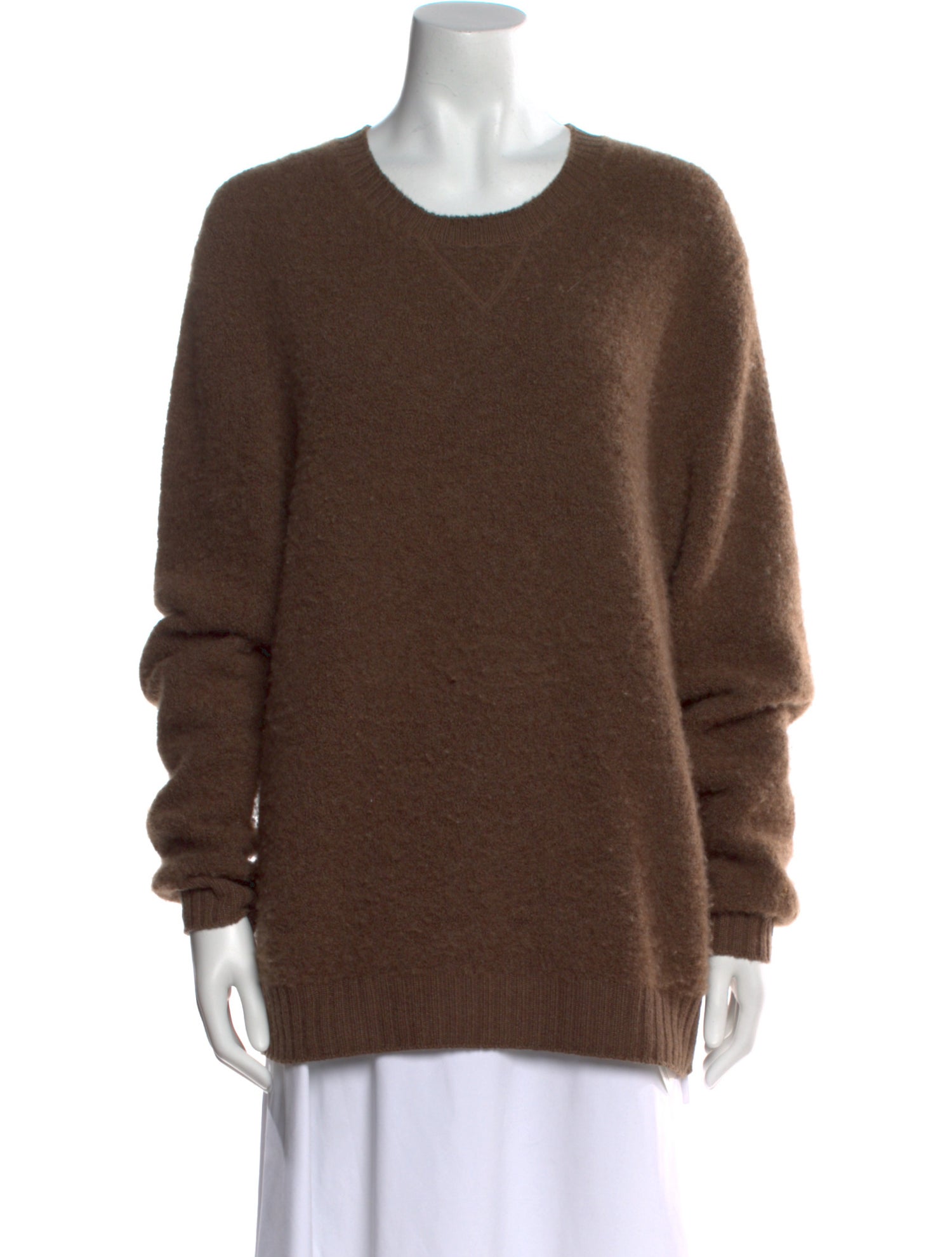 Neiman Marcus Cashmere Crew Neck Sweatshirt