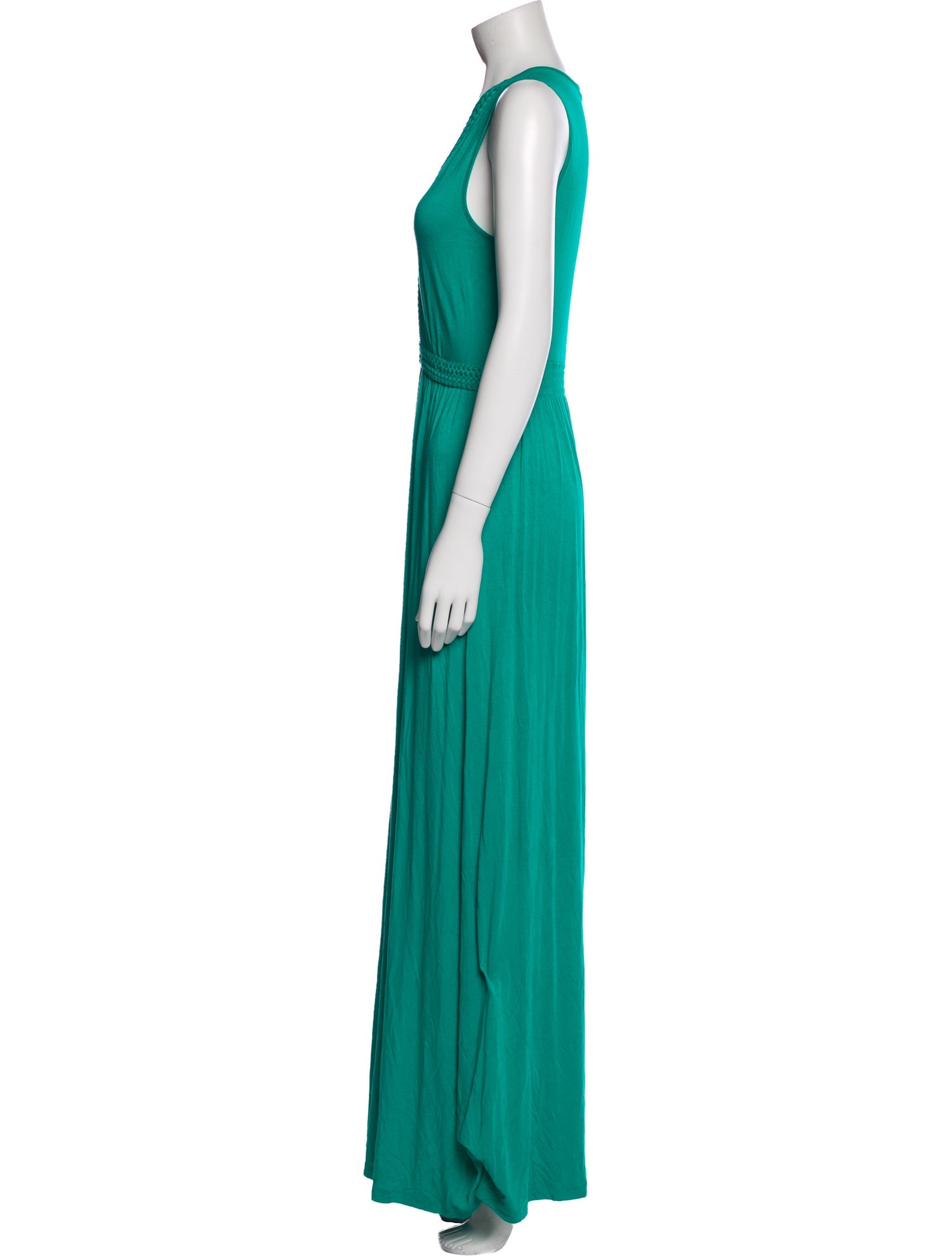 Neiman Marcus V-Neck Long Dress