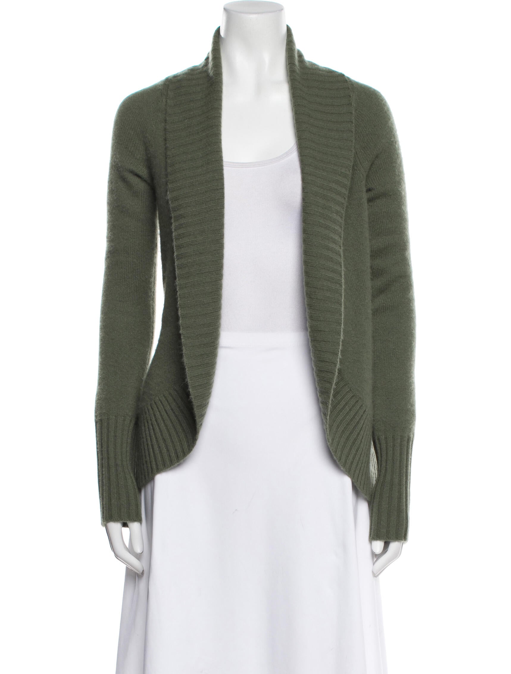 Neiman Marcus Cashmere Open Front Sweater