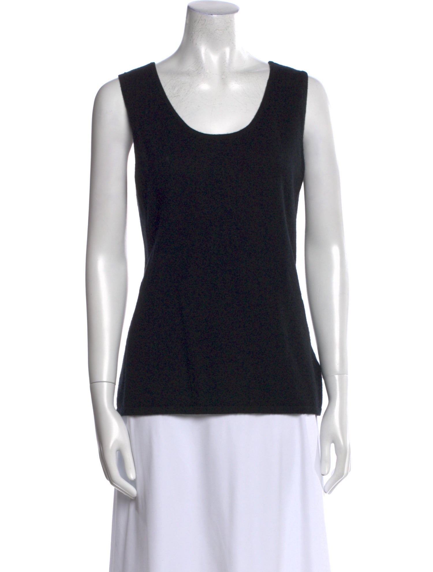 Neiman Marcus Cashmere Scoop Neck Top