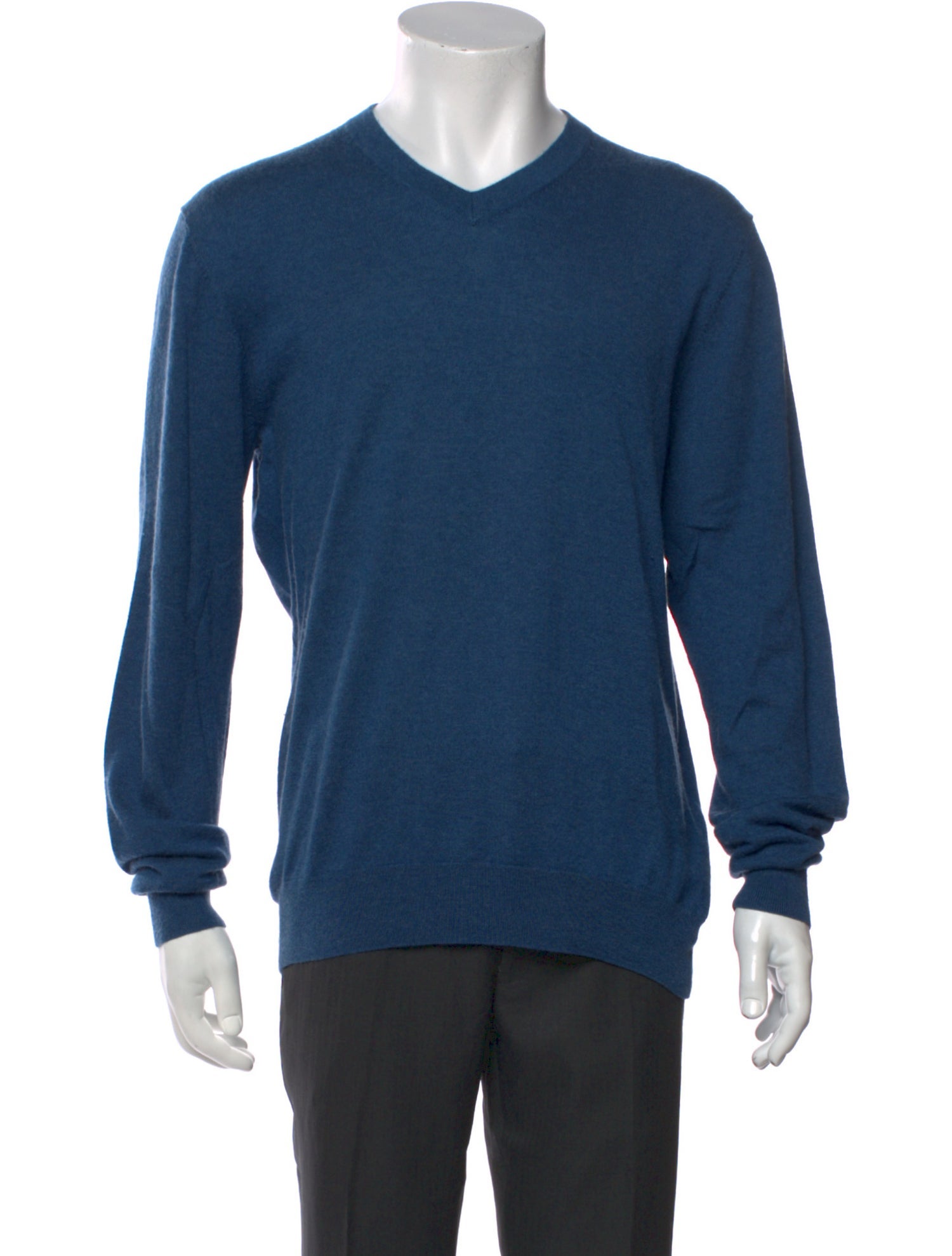 Neiman Marcus Cashmere V-Neck Pullover