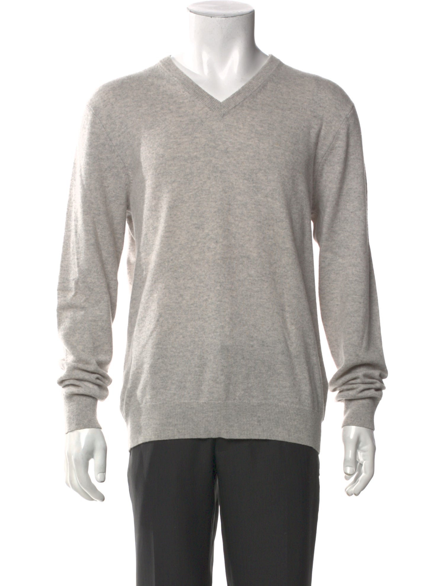 Neiman Marcus Cashmere V-Neck Pullover