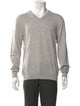 Neiman Marcus Cashmere V-Neck Pullover