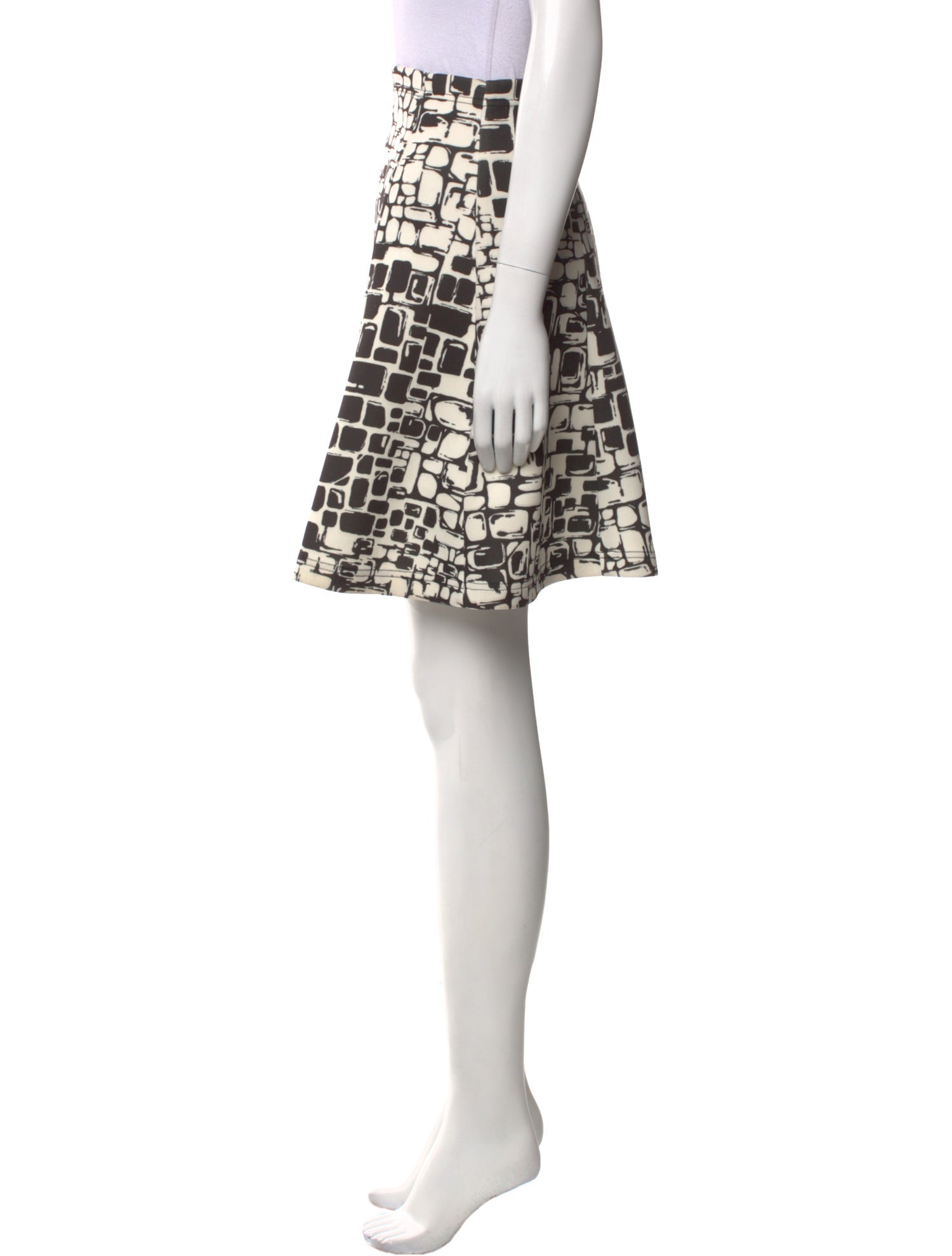 Neiman Marcus Neoprene Knee-Length Skirt