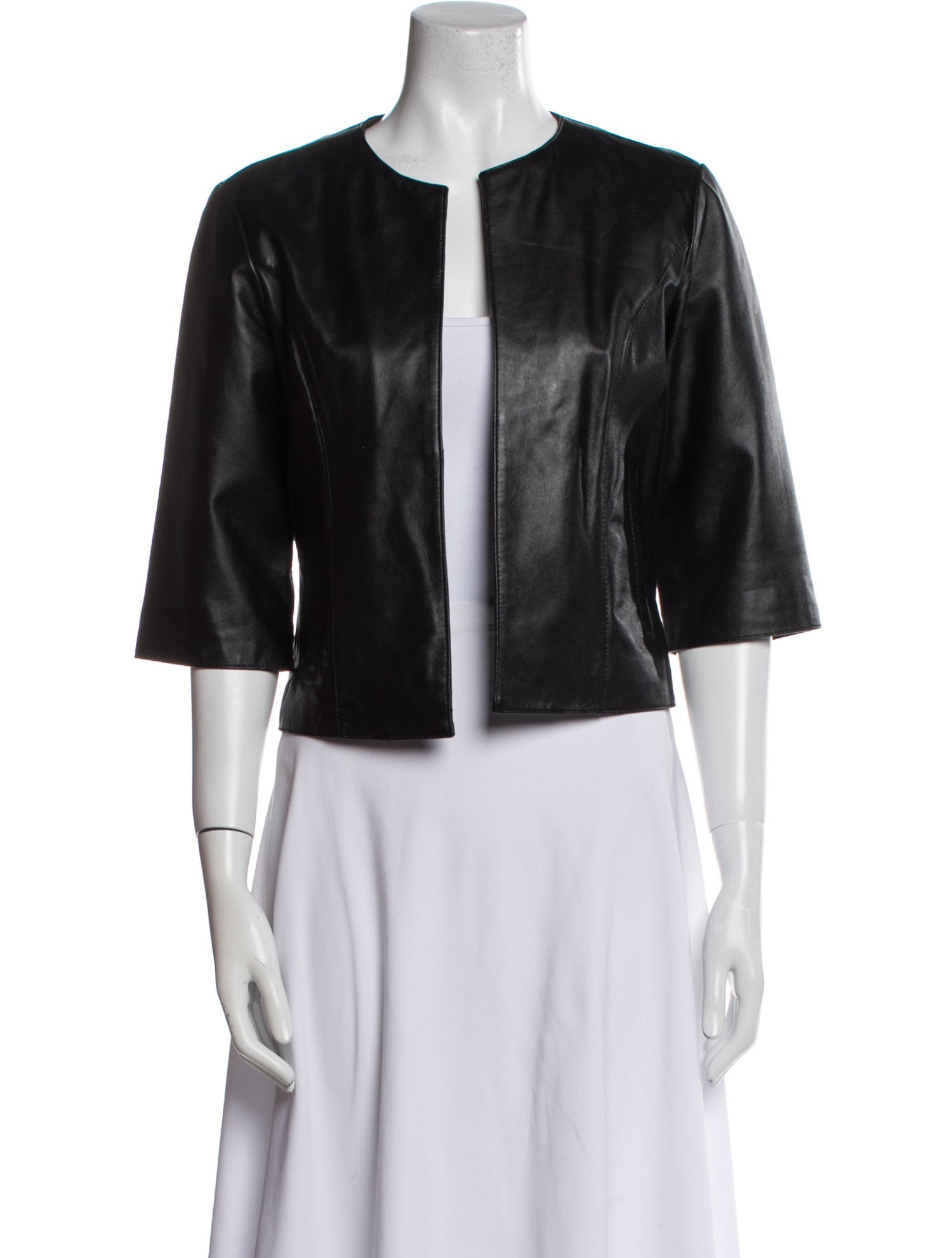 Neiman Marcus Leather Bolero