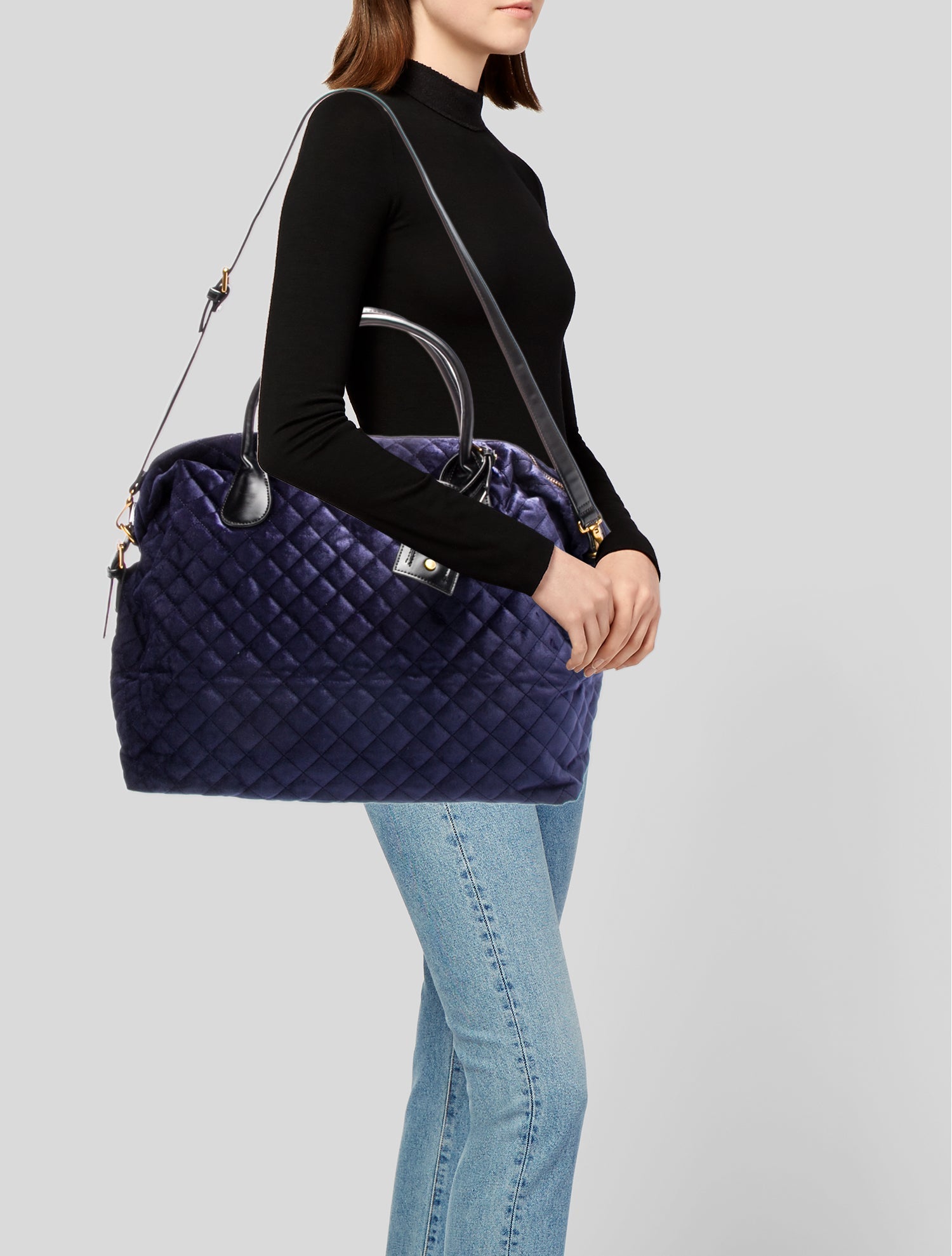 Neiman Marcus Velvet Weekender Bag w/ Tags