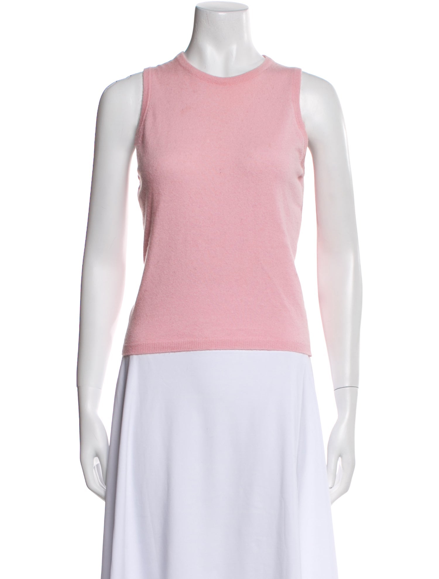 Neiman Marcus Cashmere Crew Neck Top