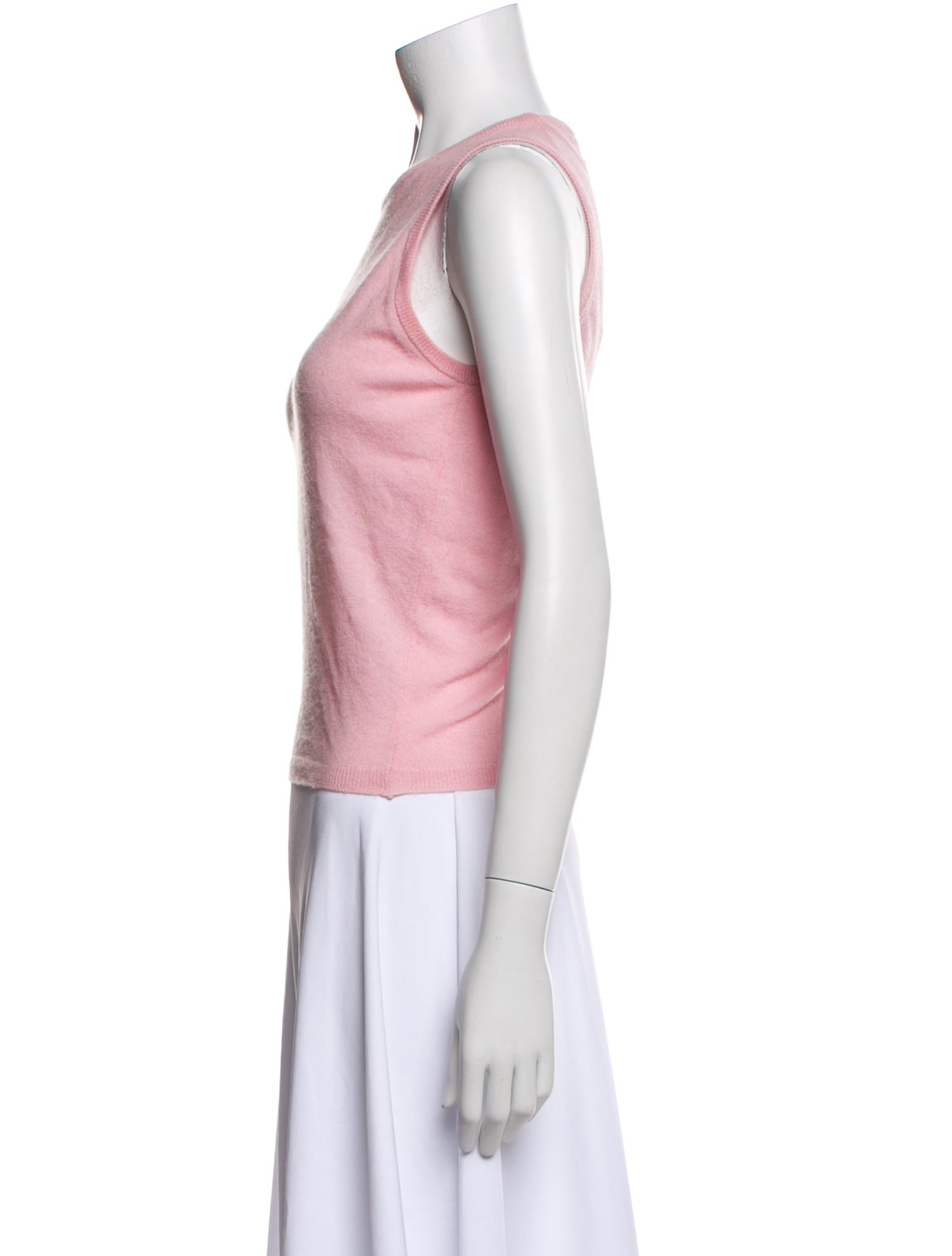 Neiman Marcus Cashmere Crew Neck Top