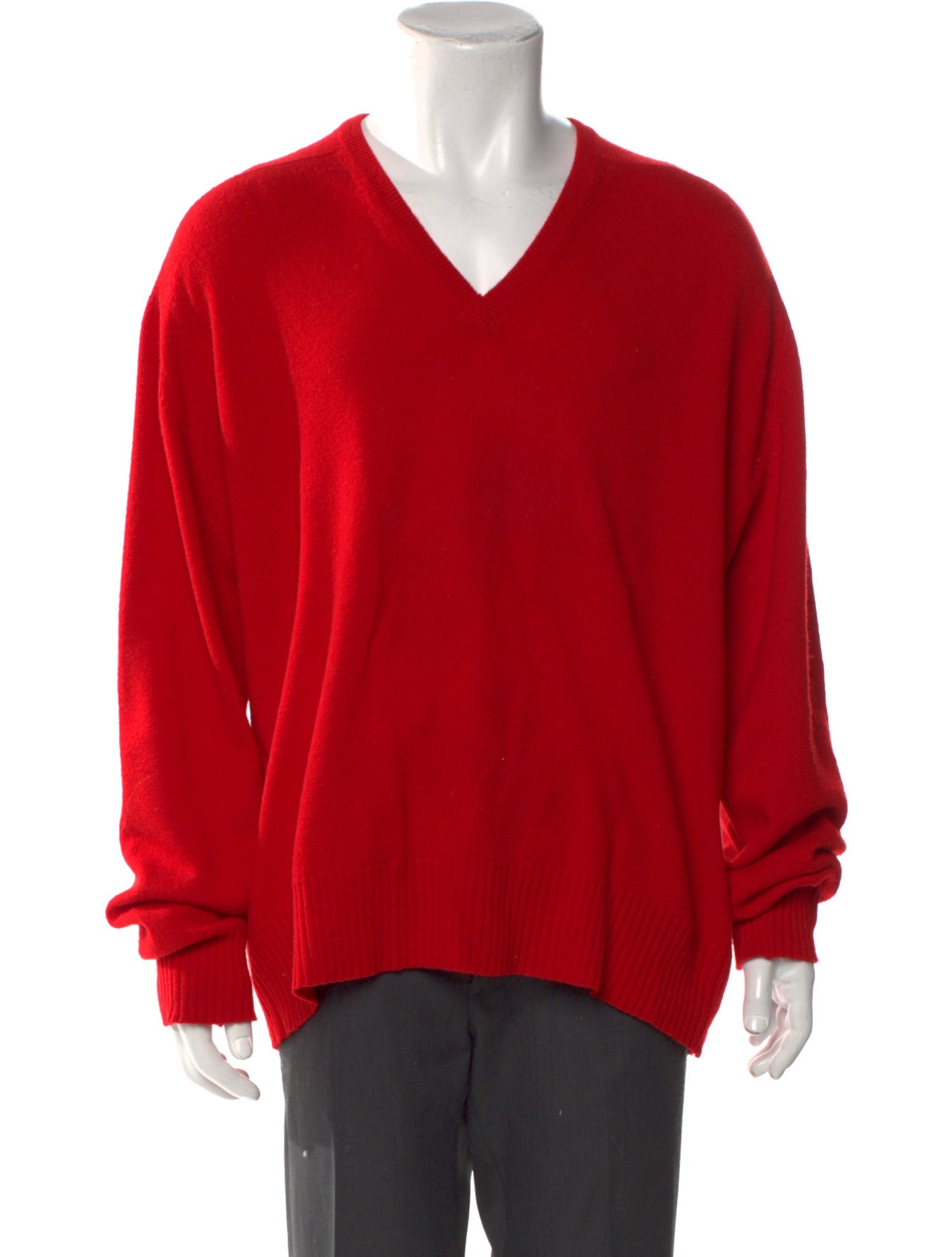 Neiman Marcus Cashmere V-Neck Pullover