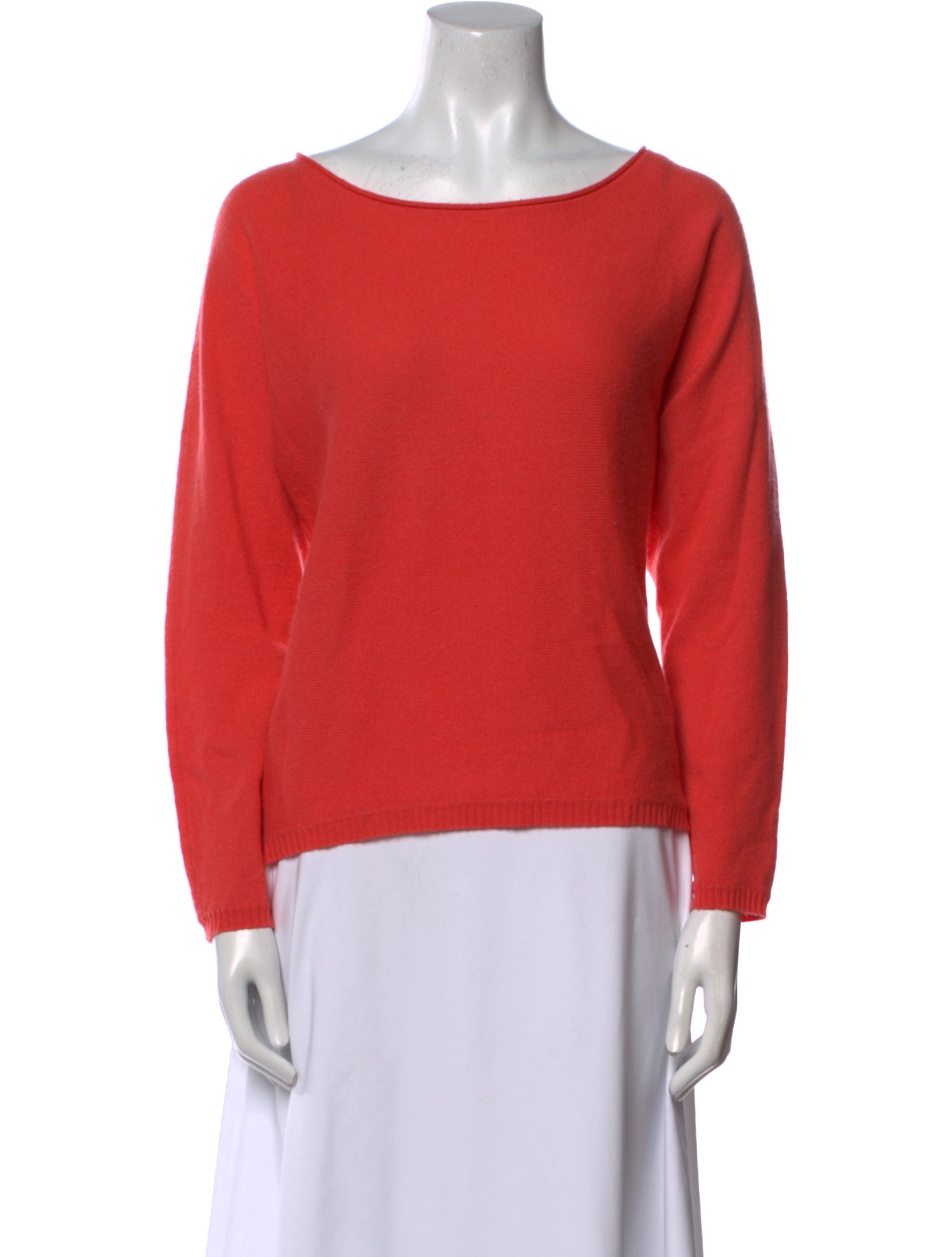 Neiman Marcus Cashmere Bateau Neckline Sweater