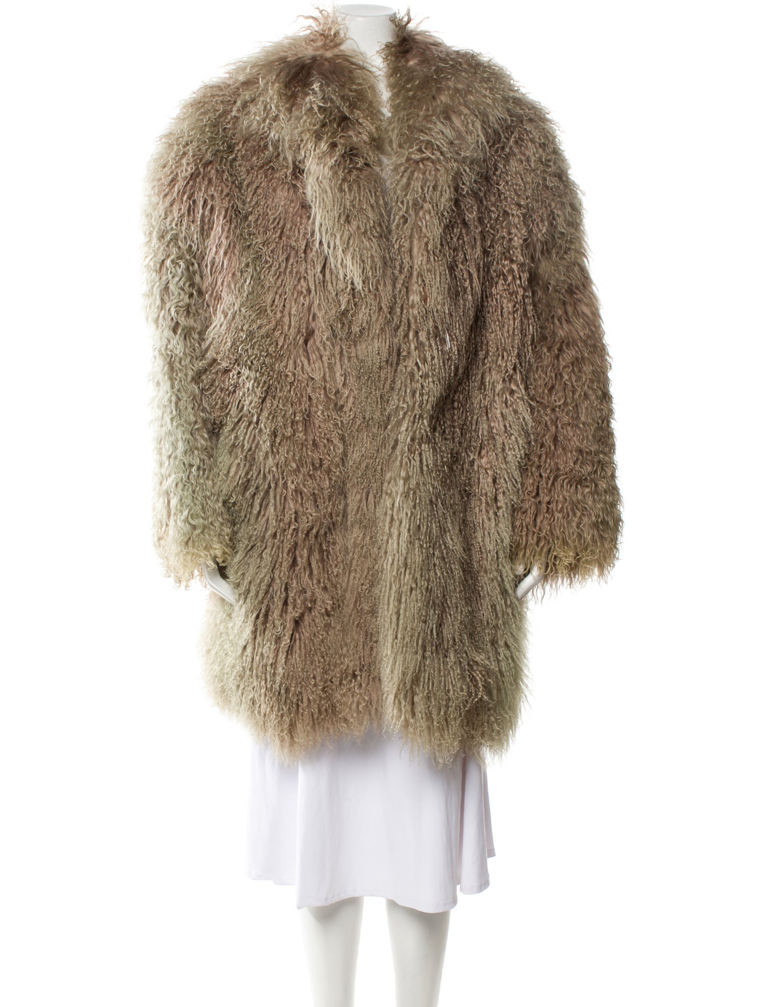 Neiman Marcus Mongolian Lamb Fur Coat