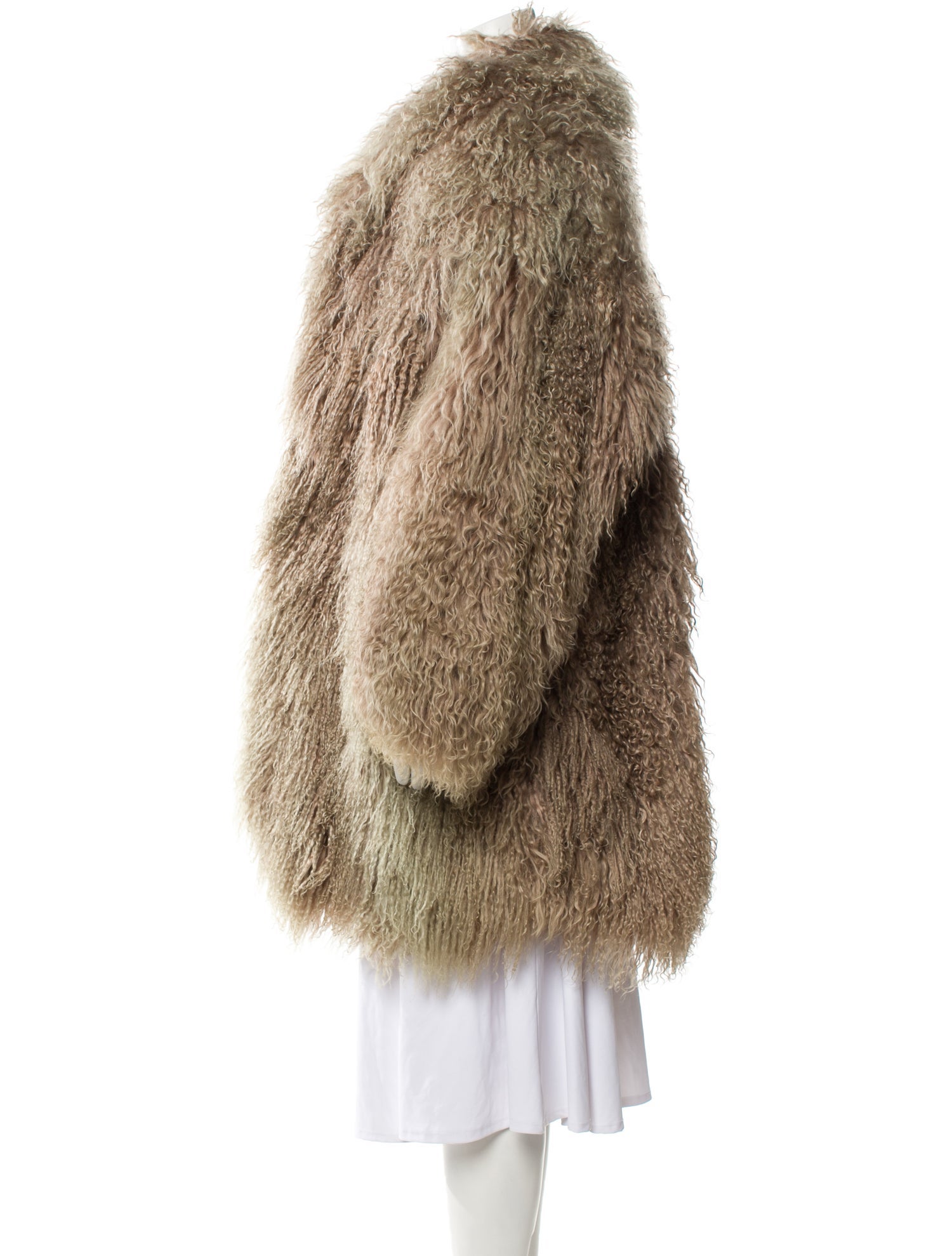 Neiman Marcus Mongolian Lamb Fur Coat