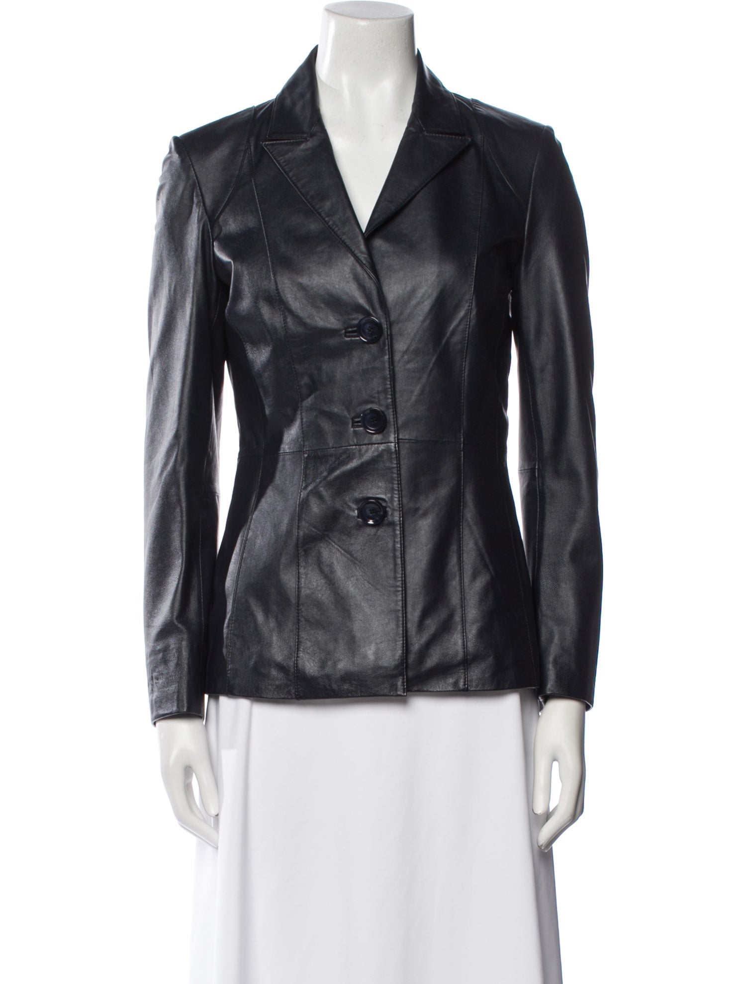 Neiman Marcus Leather Blazer