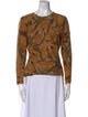 Neiman Marcus Cashmere Printed Sweater