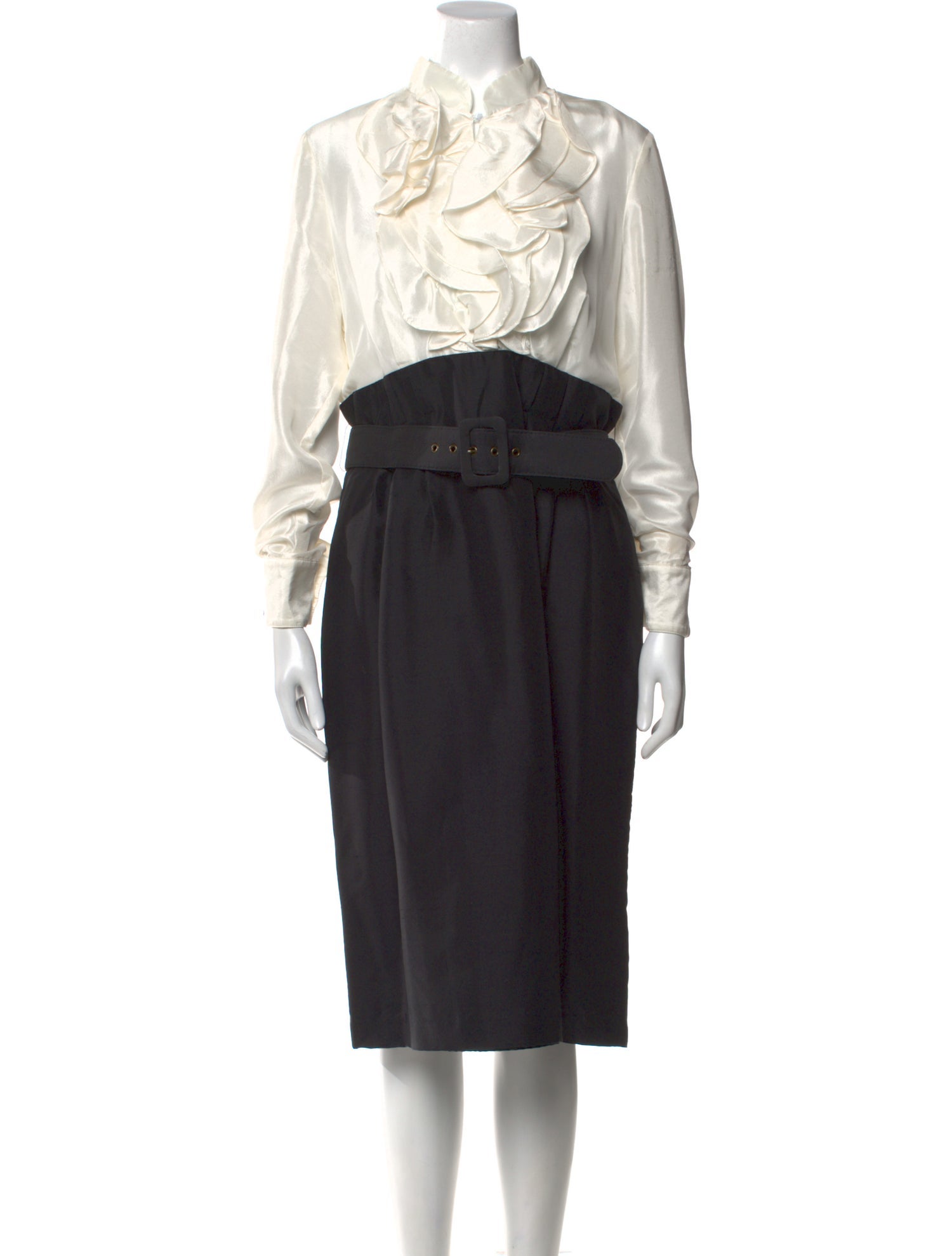 Neiman Marcus Silk Midi Length Dress