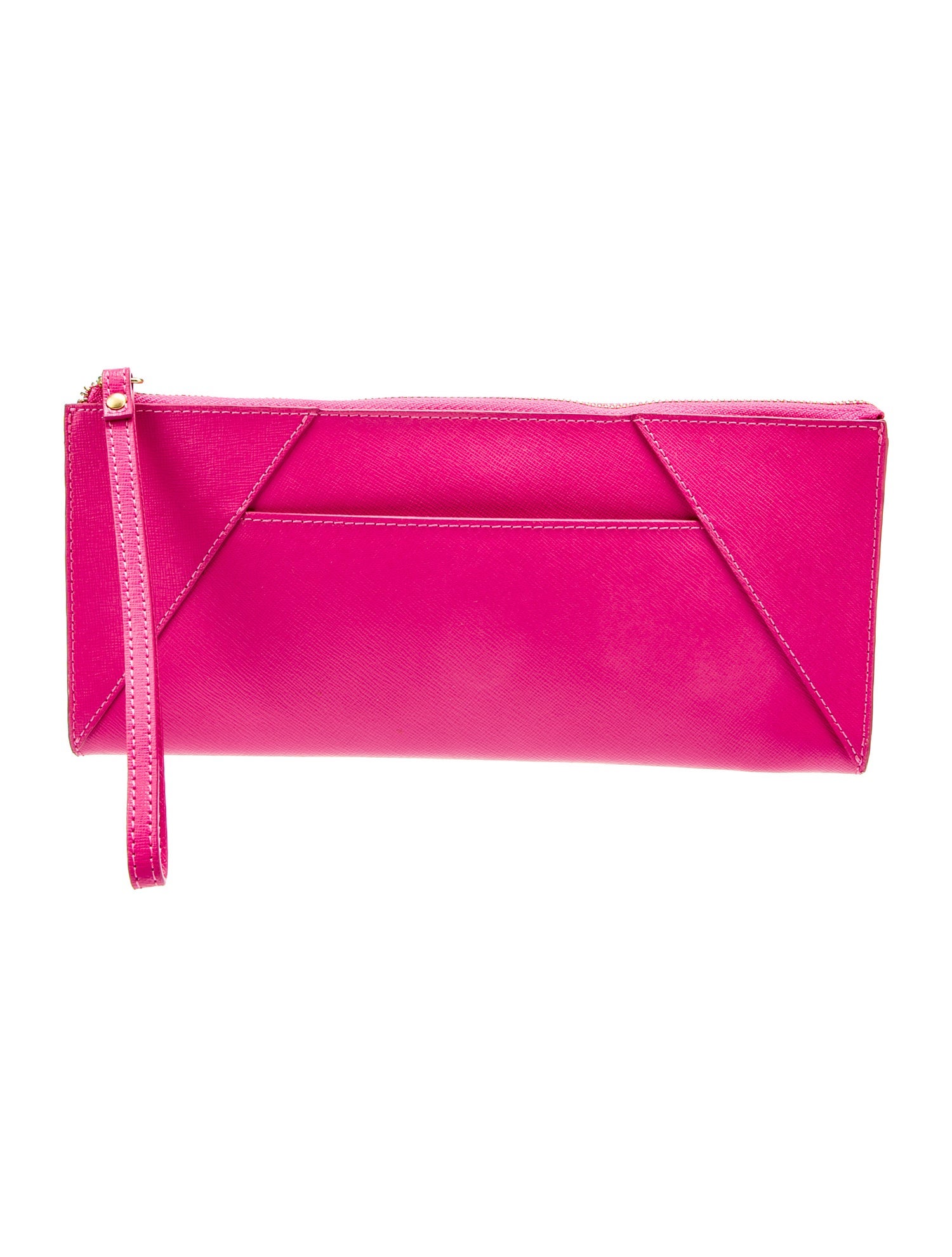 Neiman Marcus Saffiano Leather Clutch w/ Tags