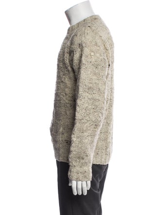 Neiman Marcus Wool Crew Neck Pullover