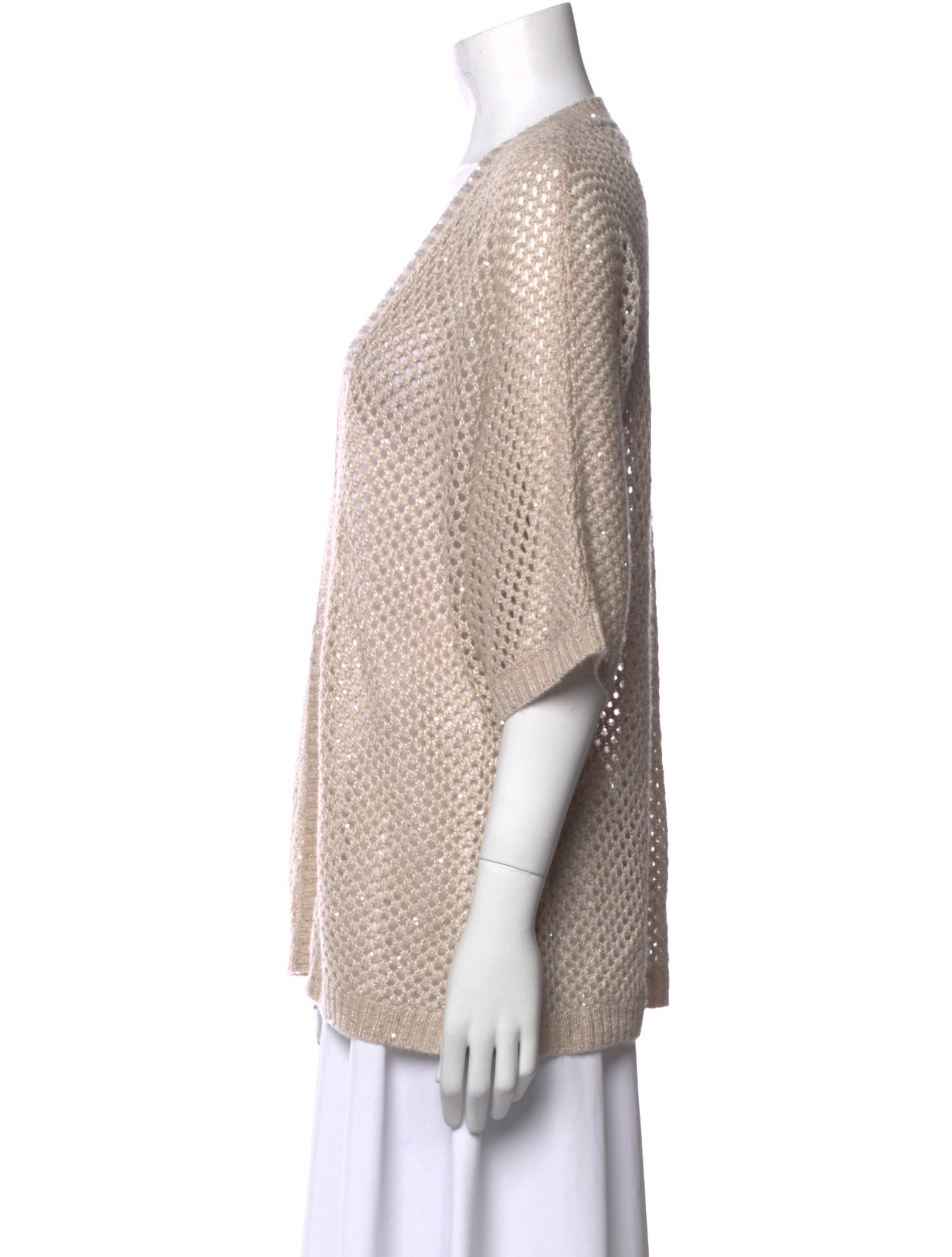 Neiman Marcus Cashmere Open Front Sweater