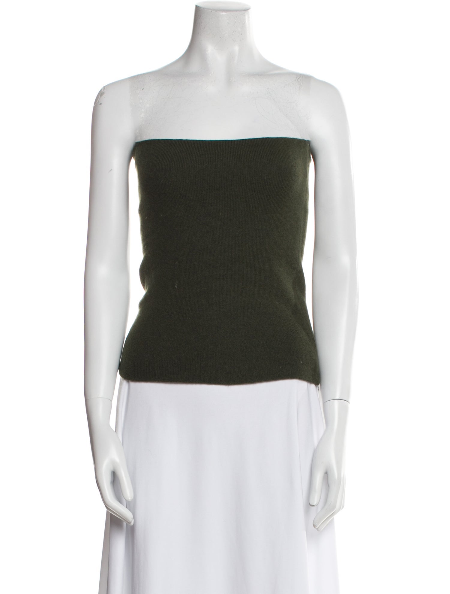 Neiman Marcus Cashmere Strapless Top