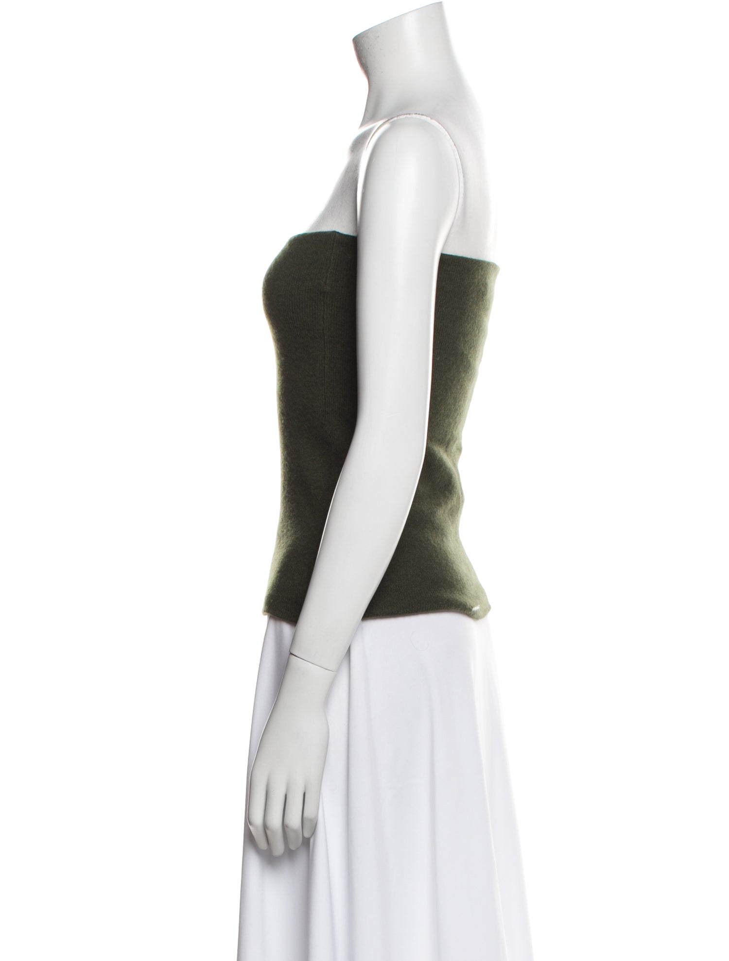 Neiman Marcus Cashmere Strapless Top