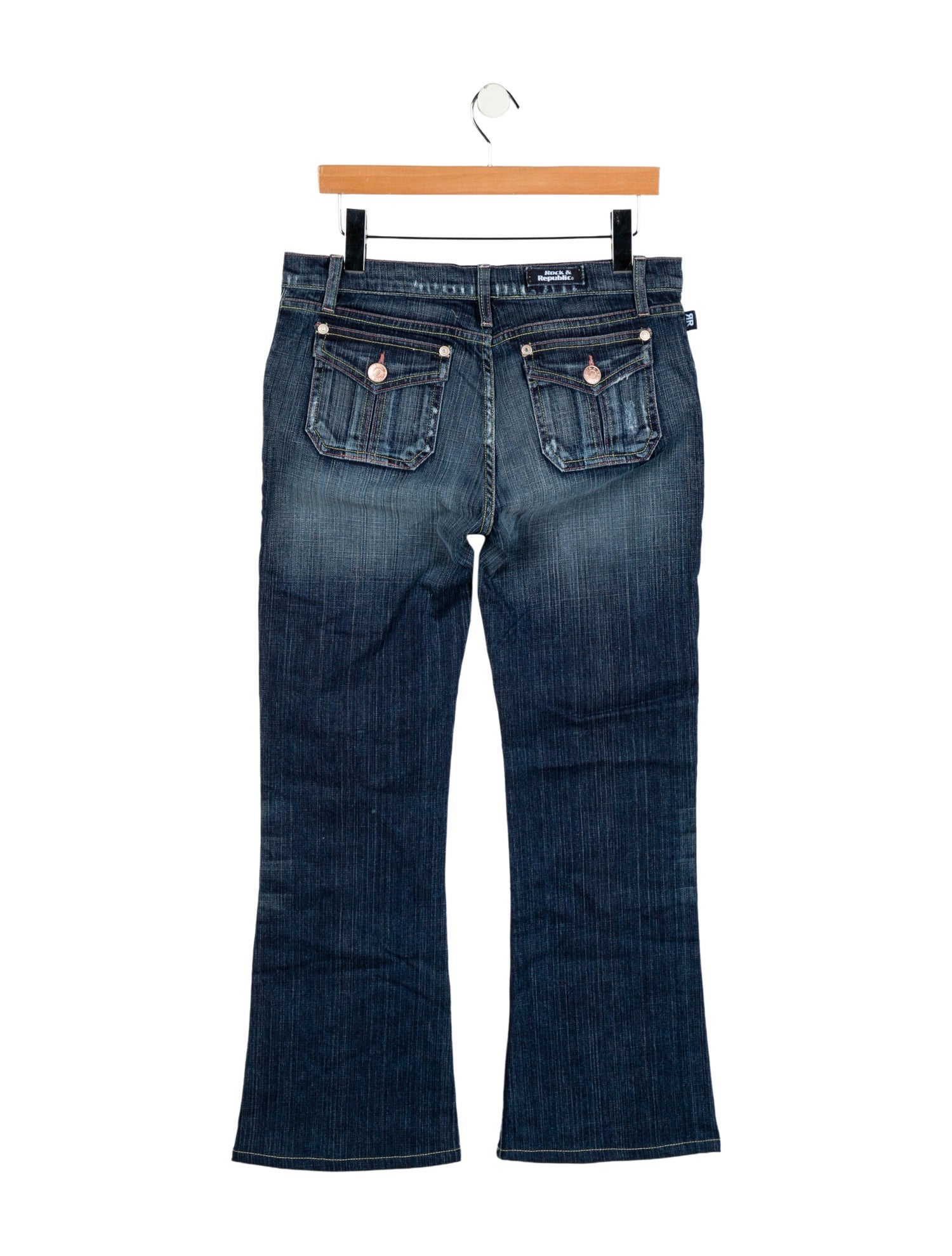 Neiman Marcus Low-Rise Wide Leg Jeans
