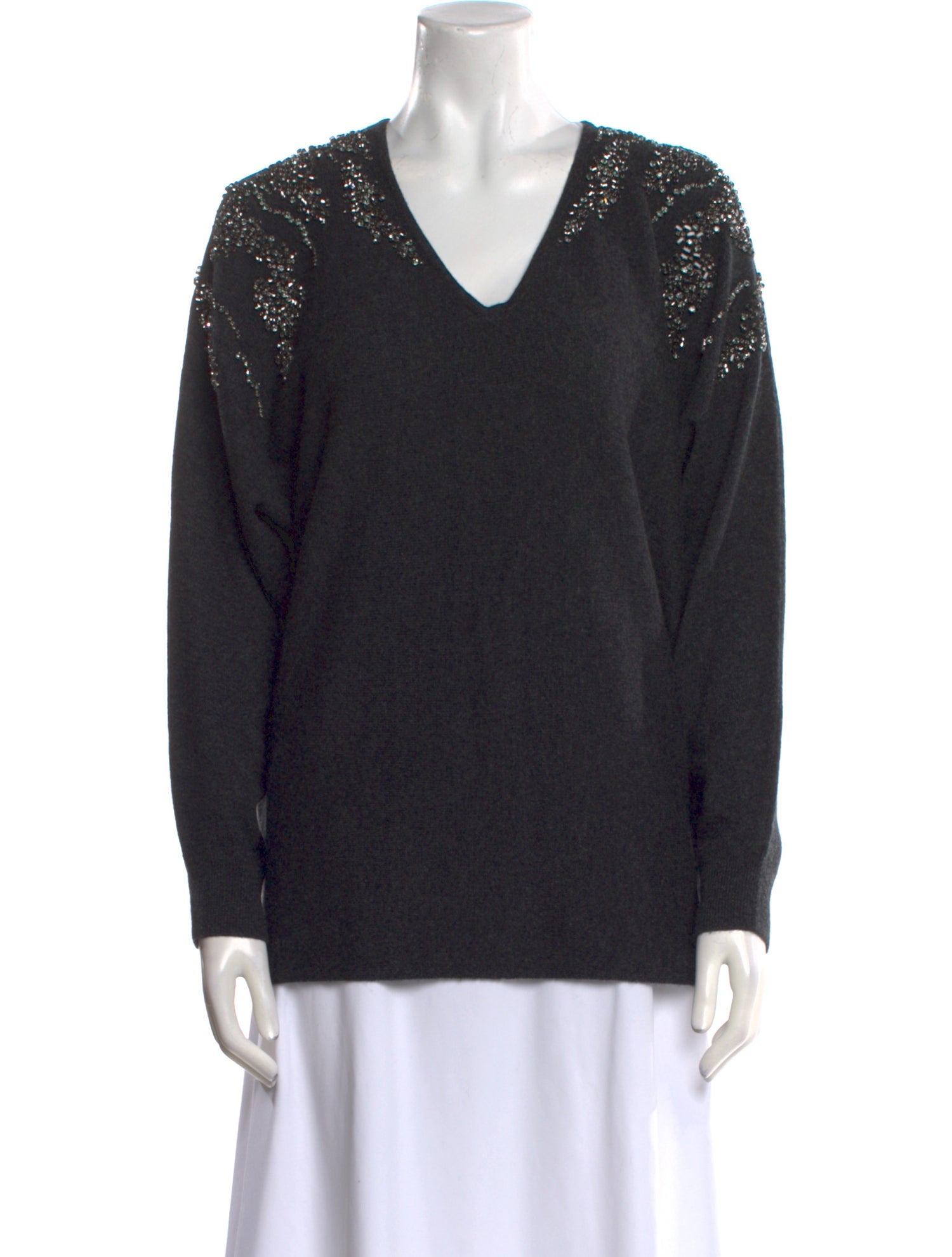 Neiman Marcus Cashmere V-Neck Sweater