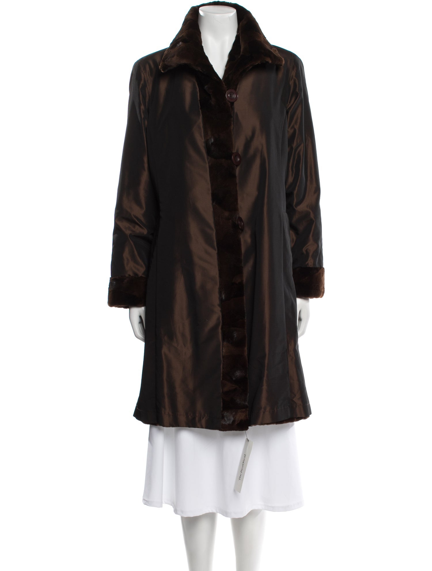 Neiman Marcus Faux Fur Coat