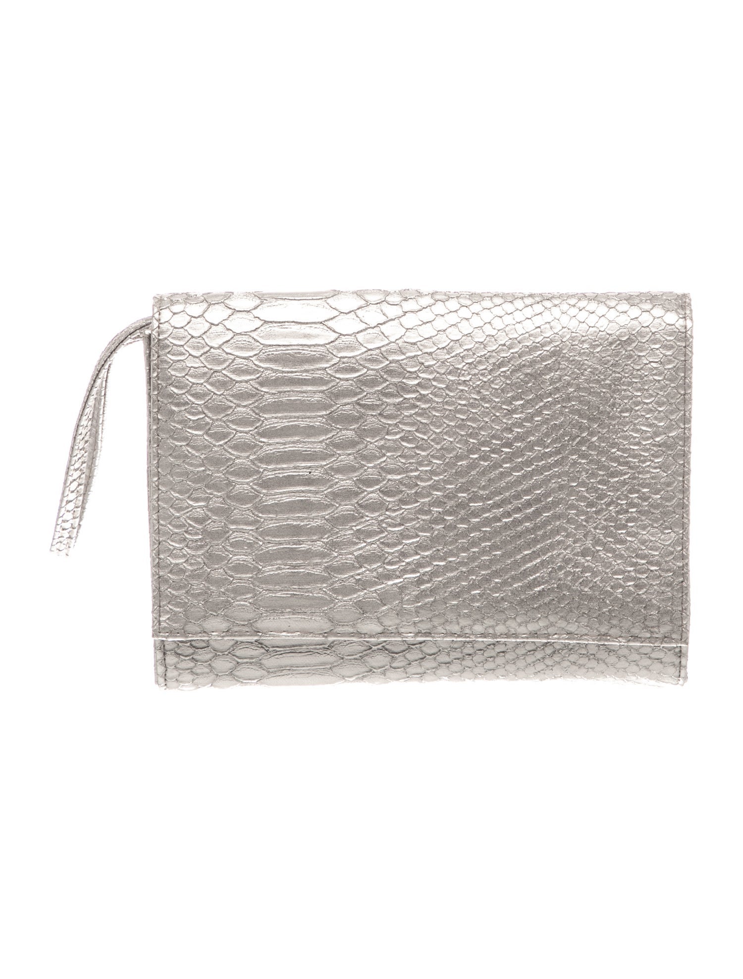 Neiman Marcus Embossed Leather Clutch