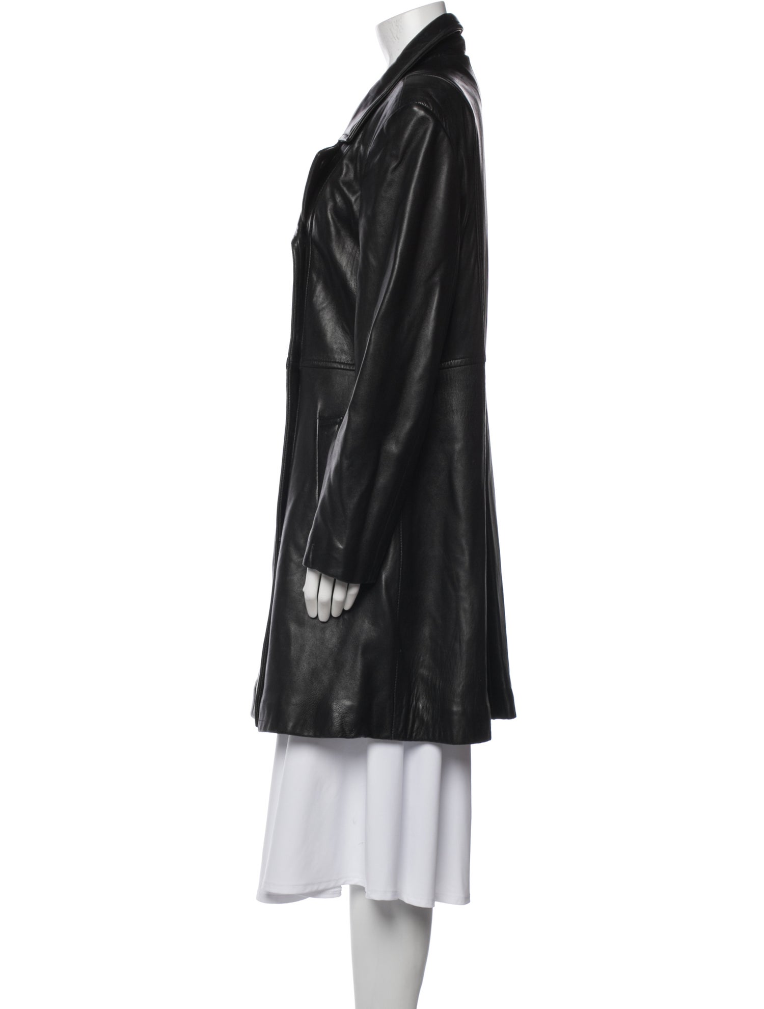 Neiman Marcus Leather Trench Coat