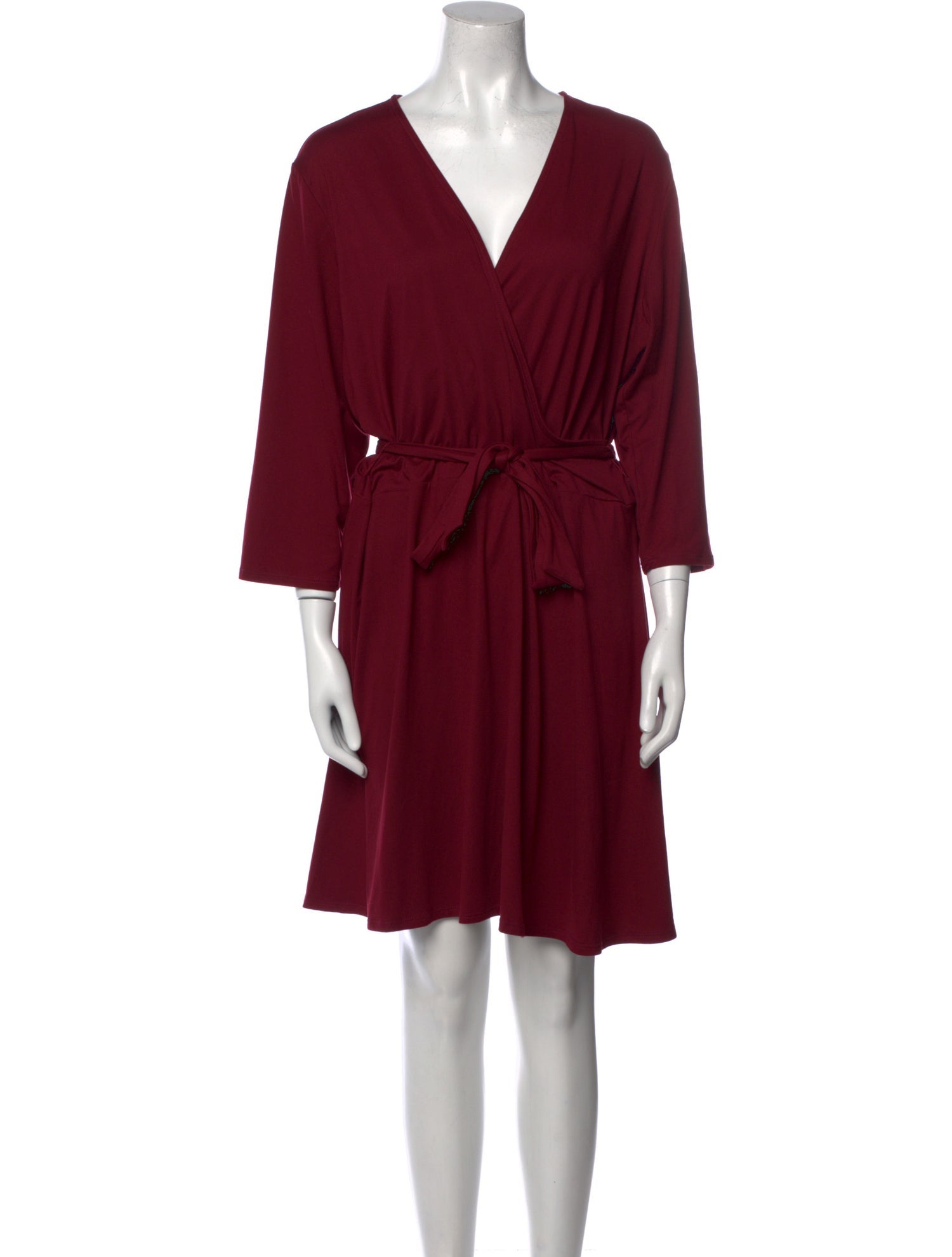 Neiman Marcus V-Neck Mini Dress