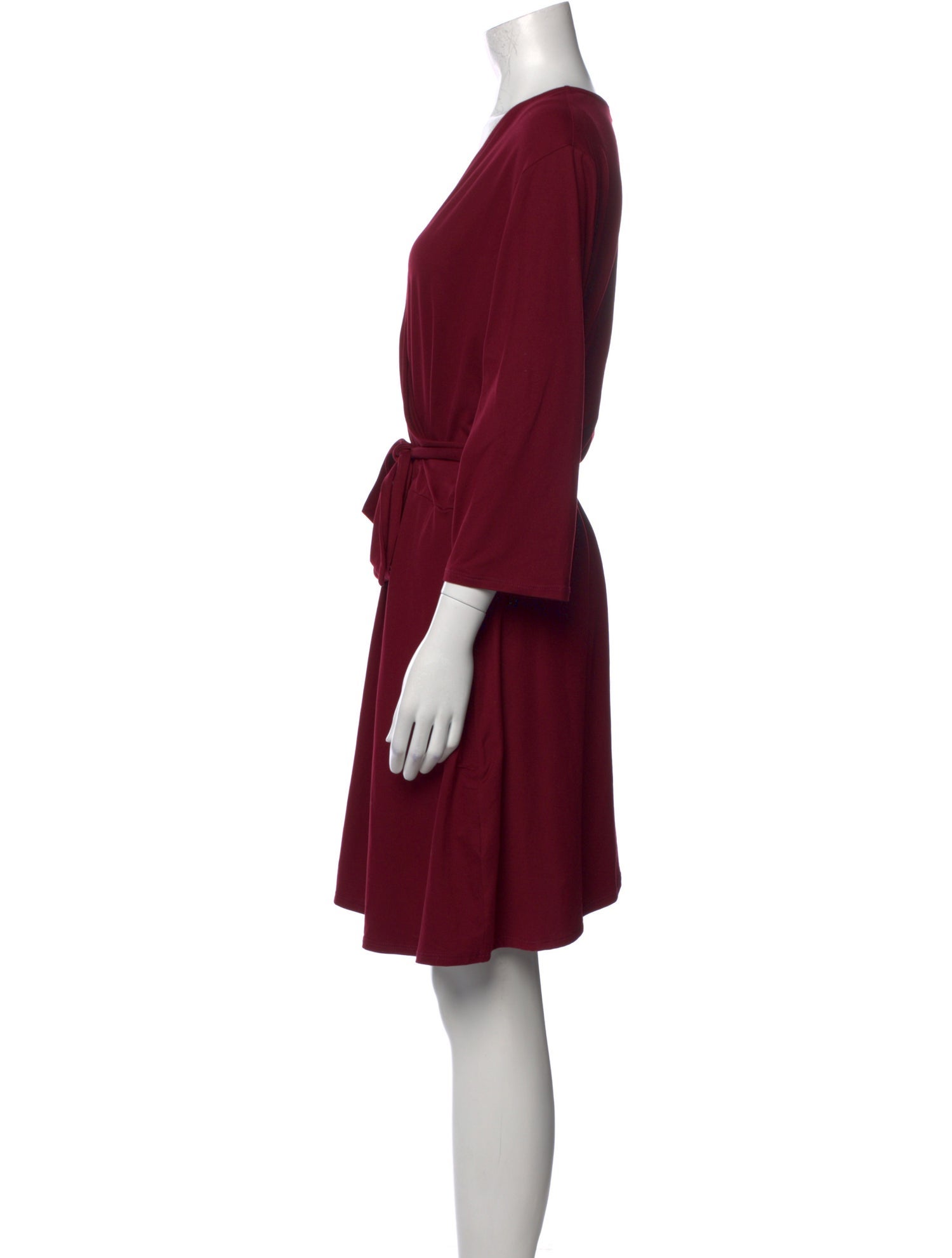 Neiman Marcus V-Neck Mini Dress