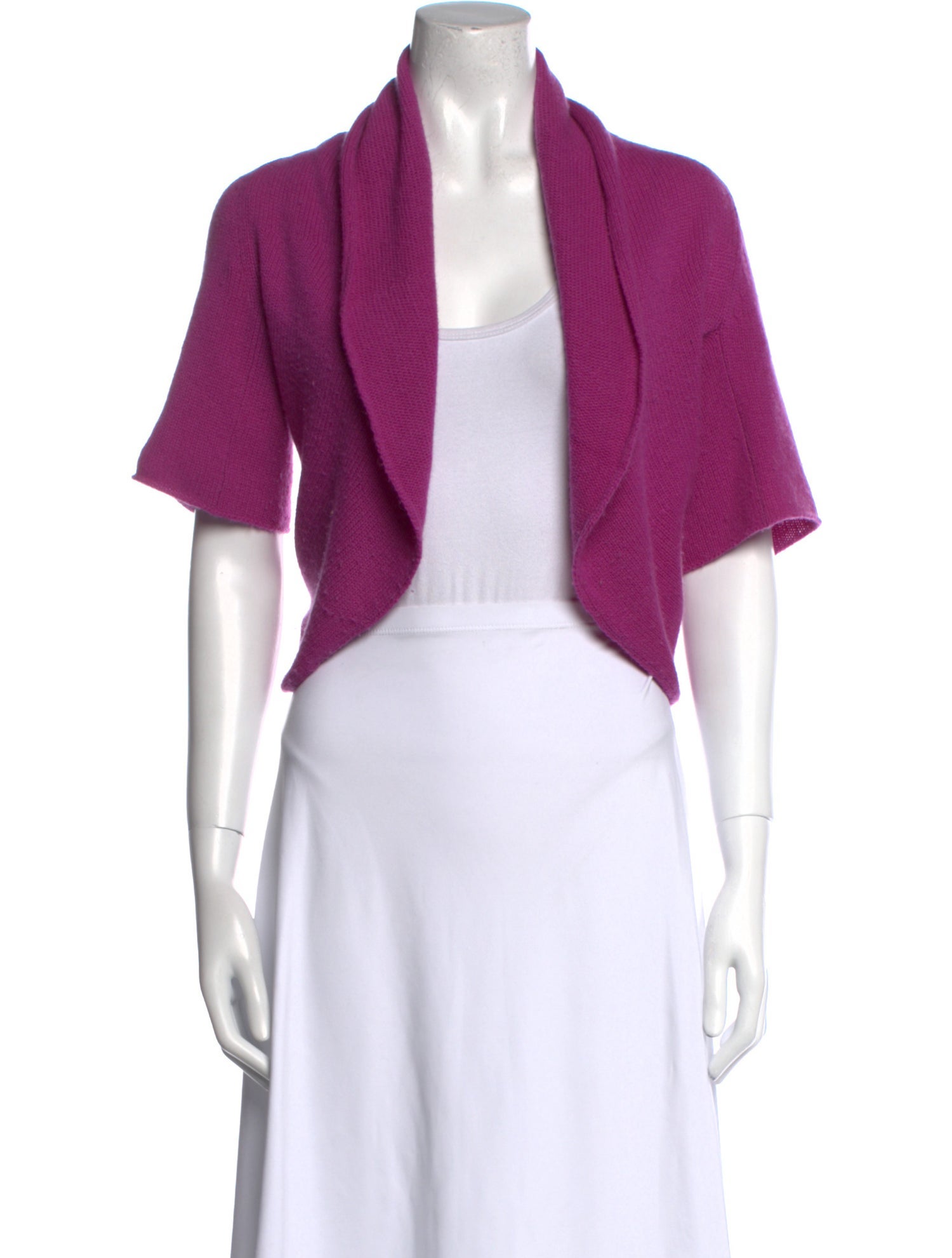 Neiman Marcus Cashmere Open Front Sweater