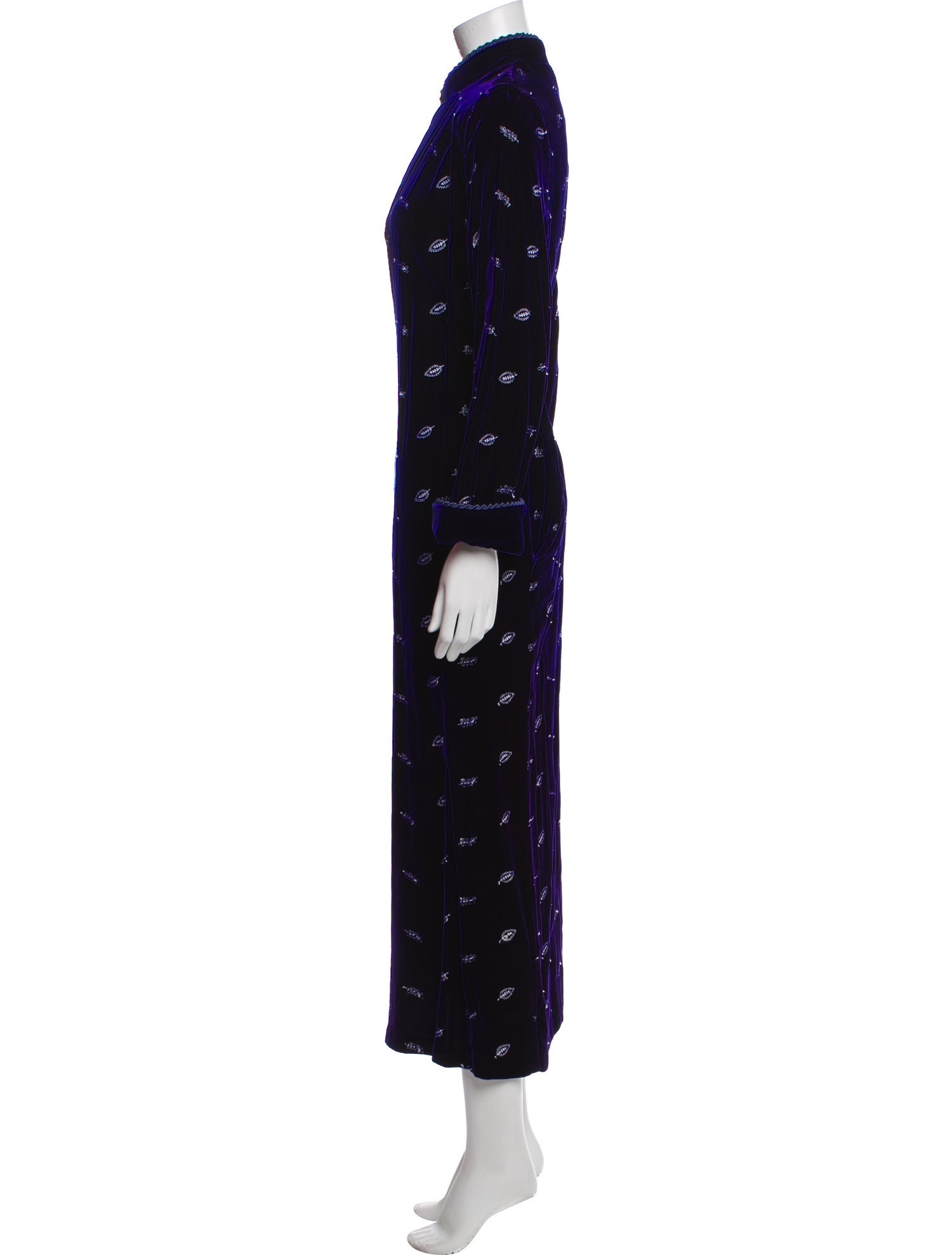 Neiman Marcus Velour Long Dress