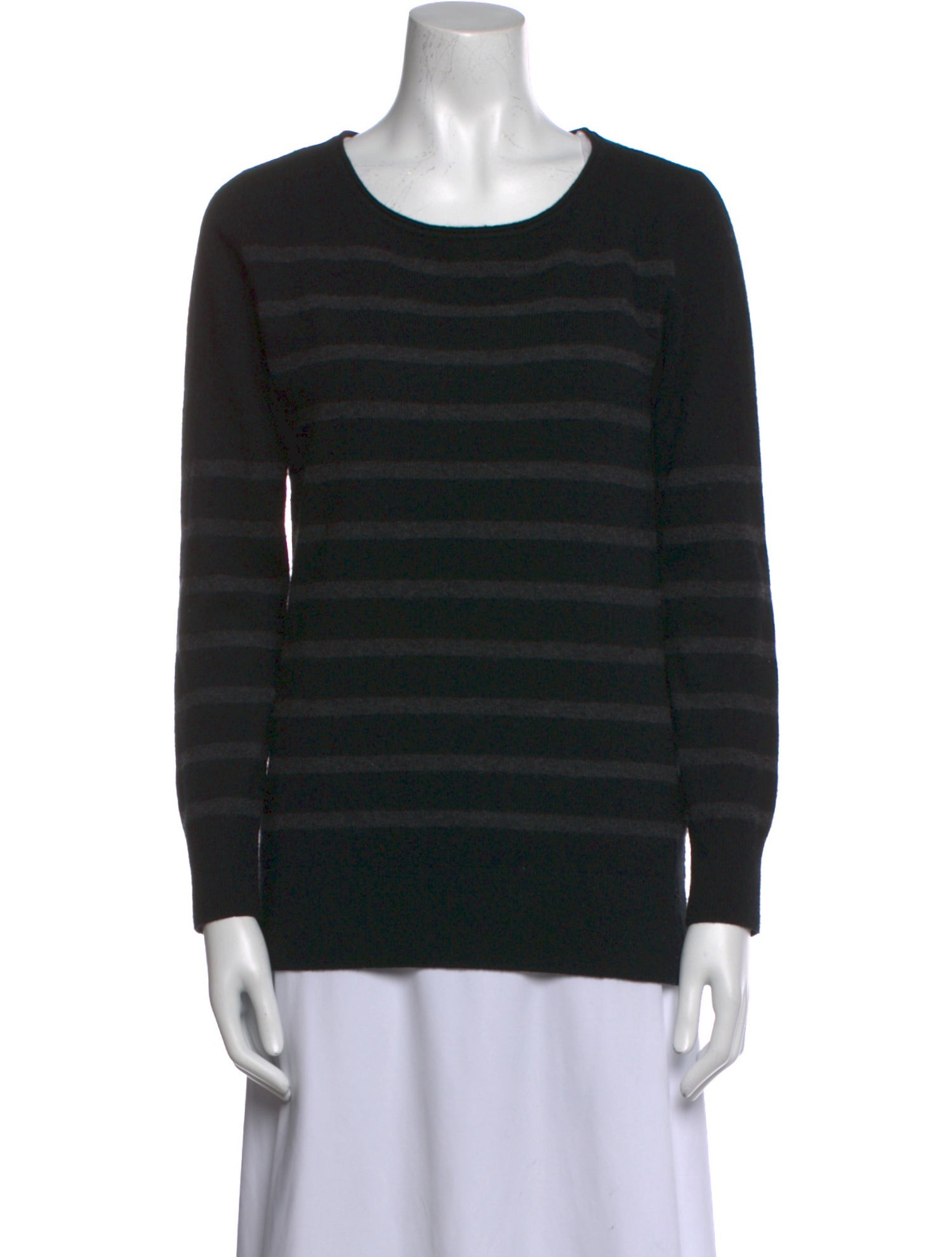 Neiman Marcus Cashmere Striped Sweater