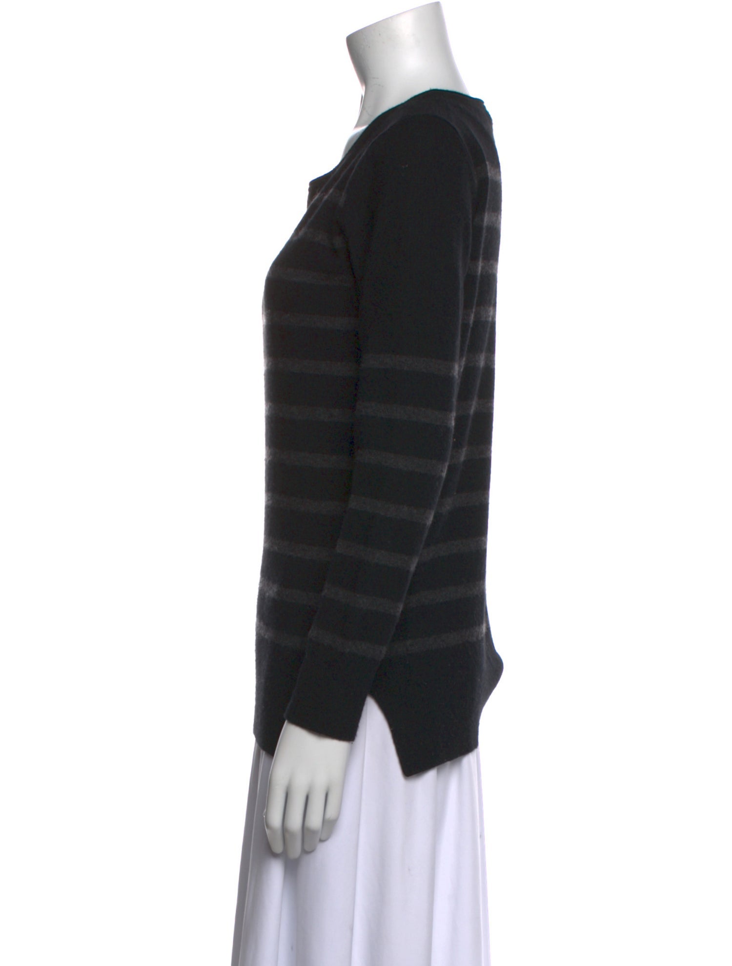 Neiman Marcus Cashmere Striped Sweater