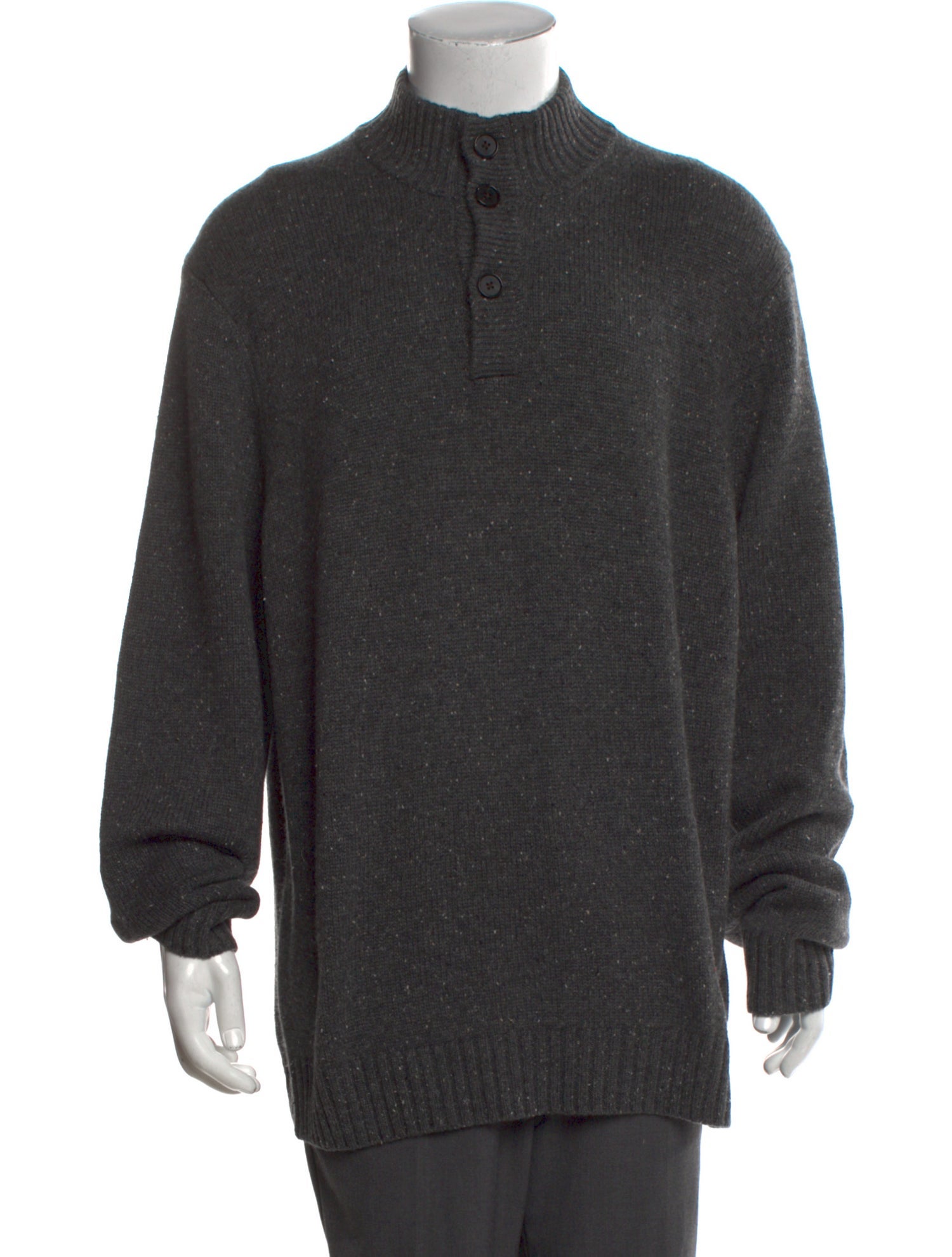 Neiman Marcus Cashmere Mock Neck Cardigan w/ Tags