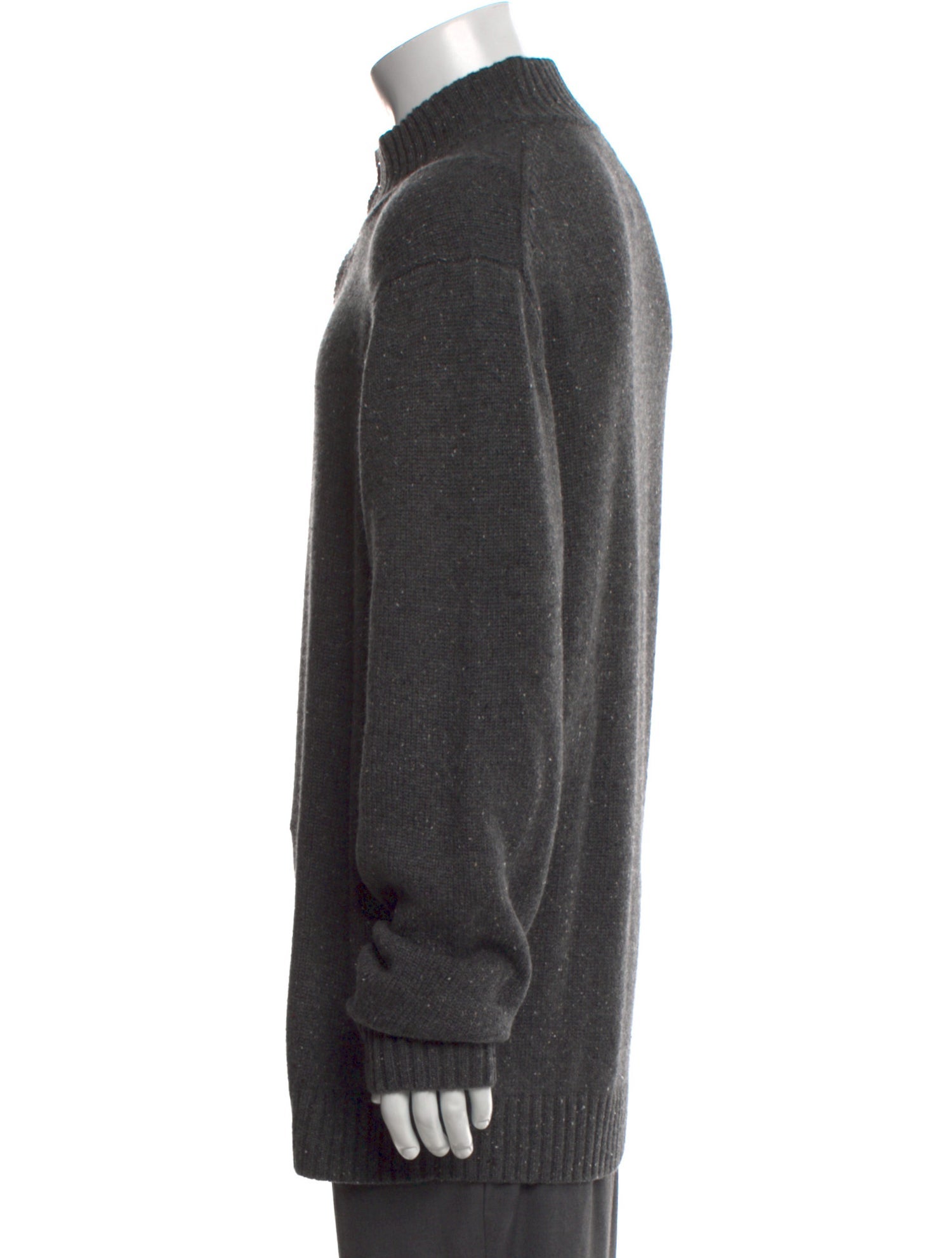 Neiman Marcus Cashmere Mock Neck Cardigan w/ Tags