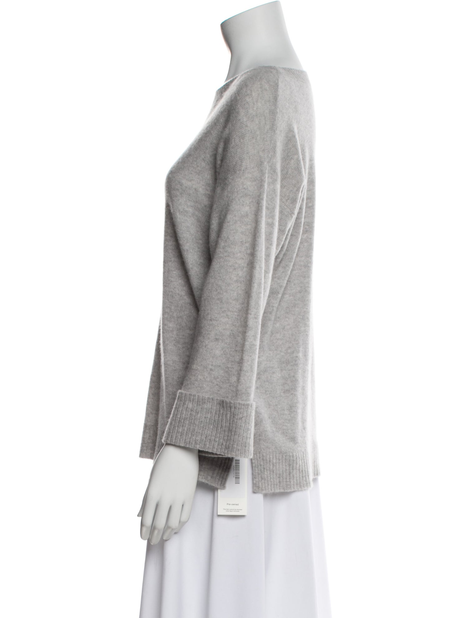 Neiman Marcus Cashmere Bateau Neckline Sweater