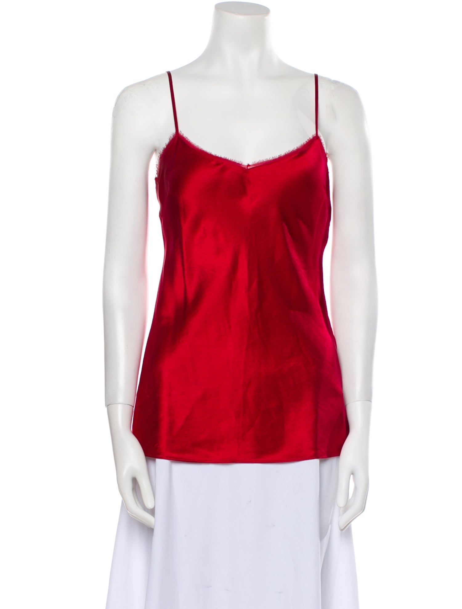 Neiman Marcus Silk Square Neckline Top