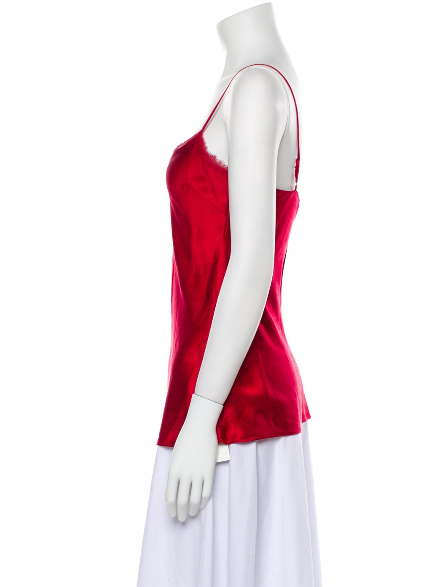 Neiman Marcus Silk Square Neckline Top