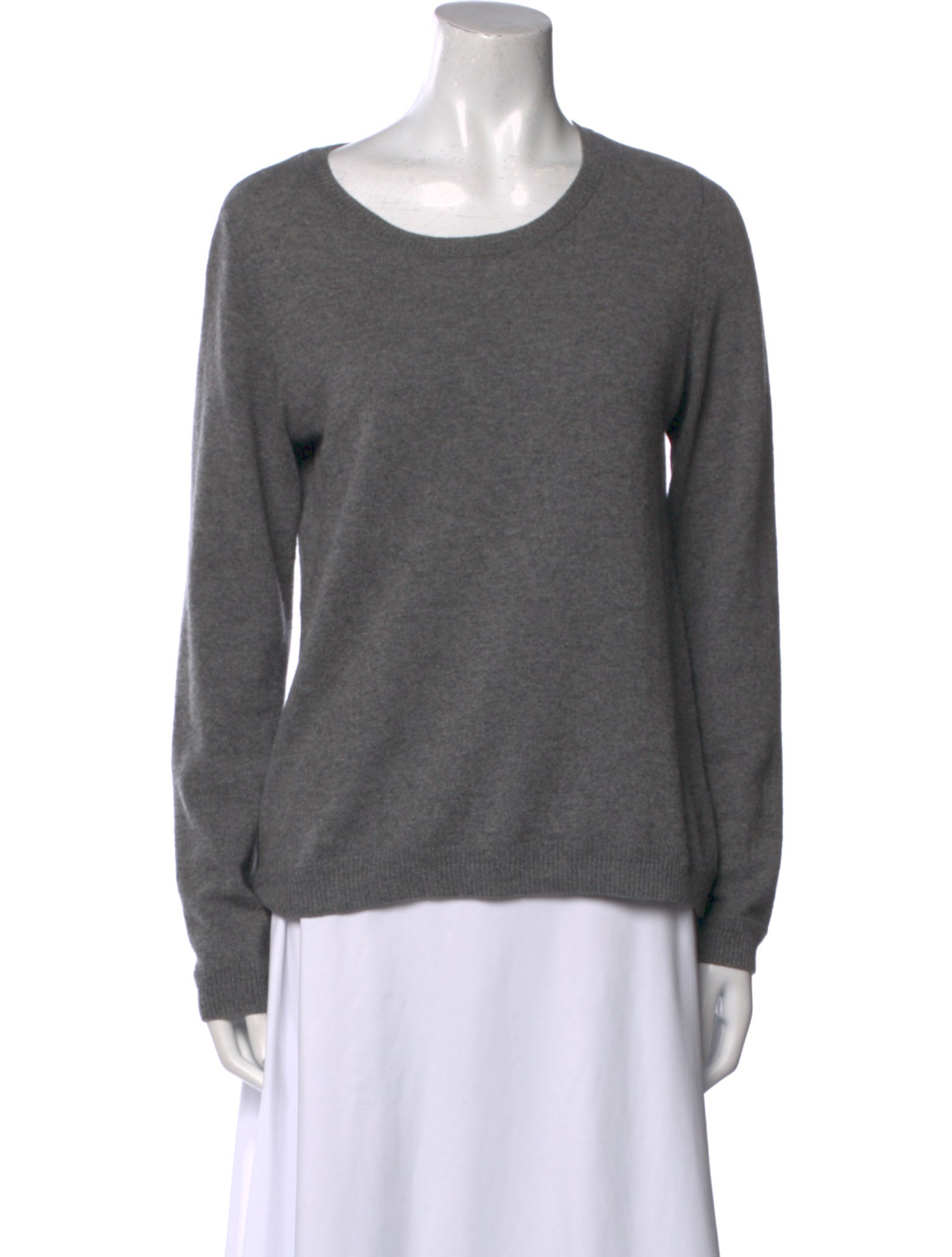Neiman Marcus Cashmere Scoop Neck Sweatshirt