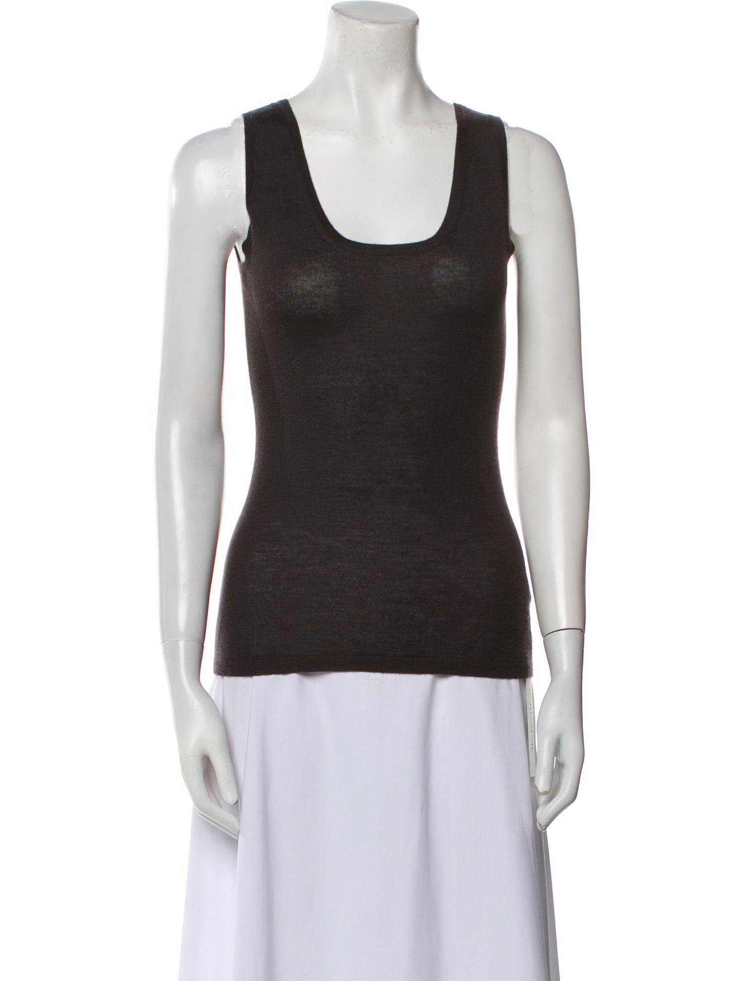 Neiman Marcus Cashmere Scoop Neck Top